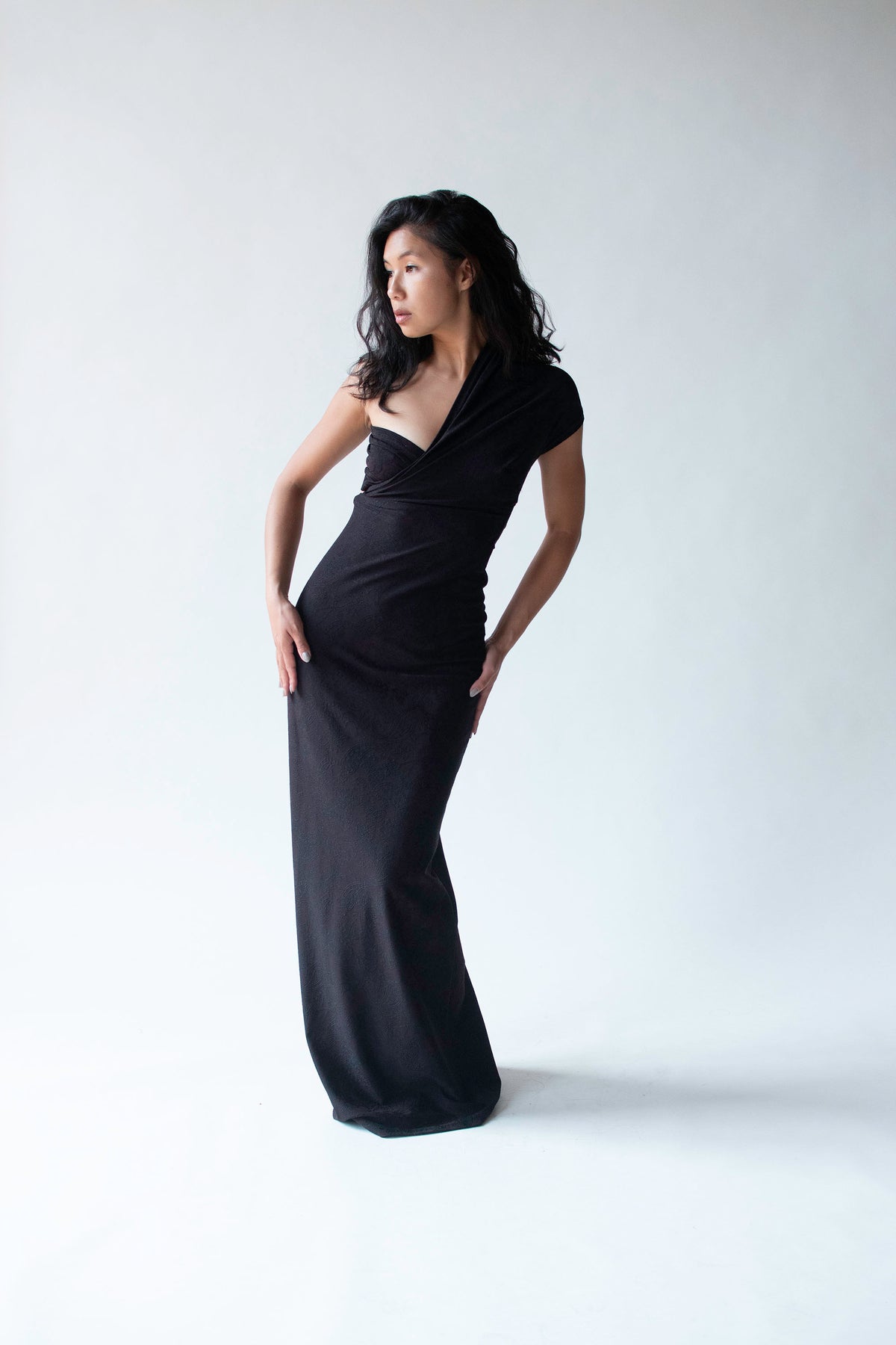 1990s One Shoulder Dress