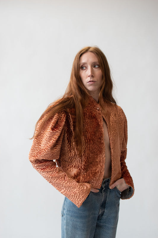 Textured Mutton Sleeve Jacket | Kelly Wearstler