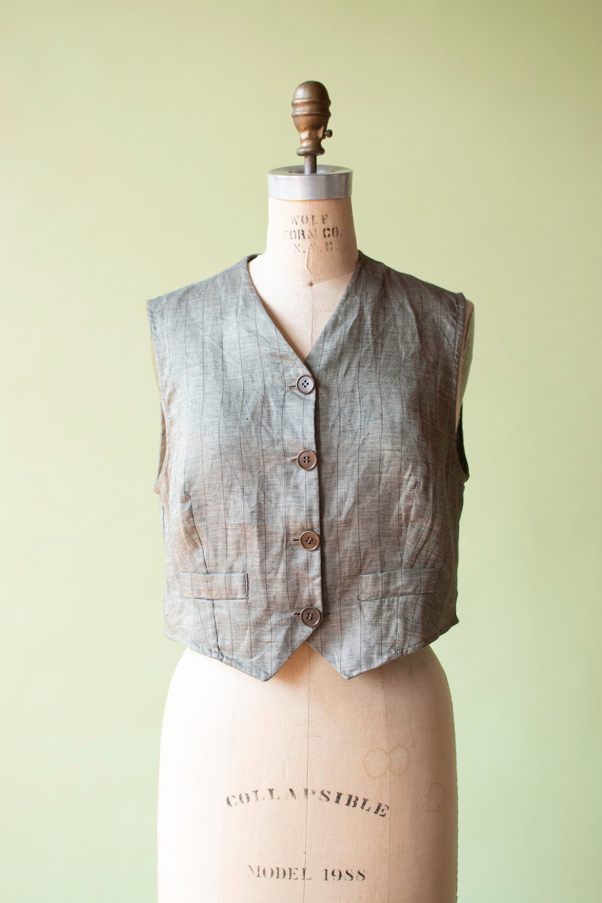 Pinstripe Vest | Romeo Gigli for Callaghan 1994