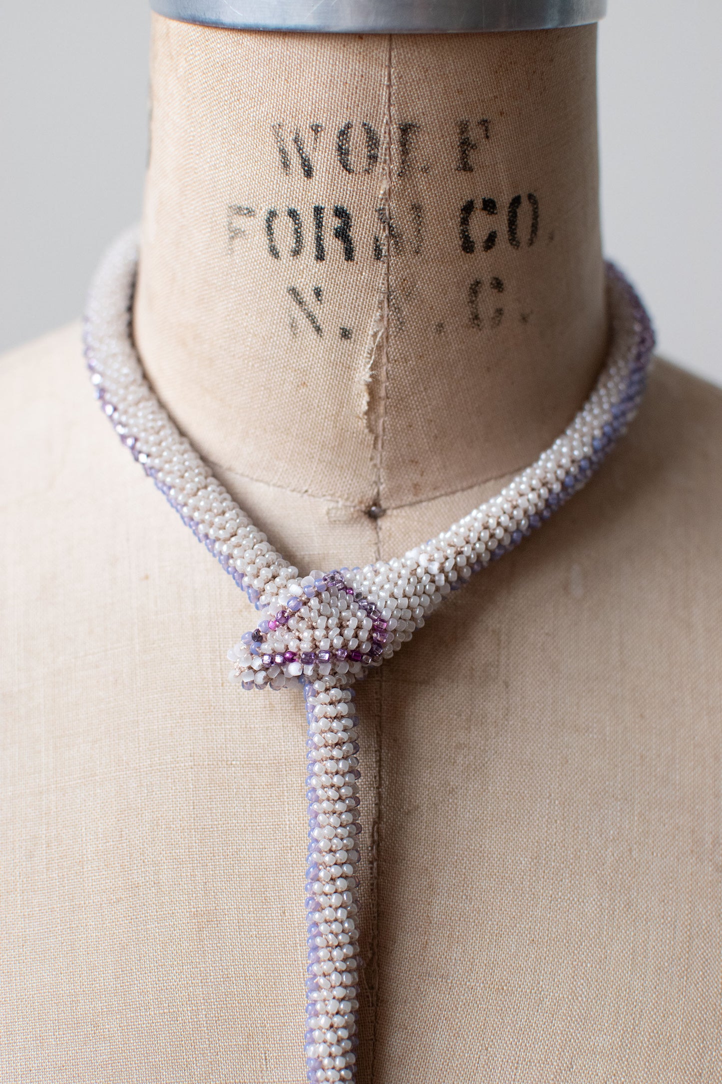 Bead Crochet Snake | Lavender Flower