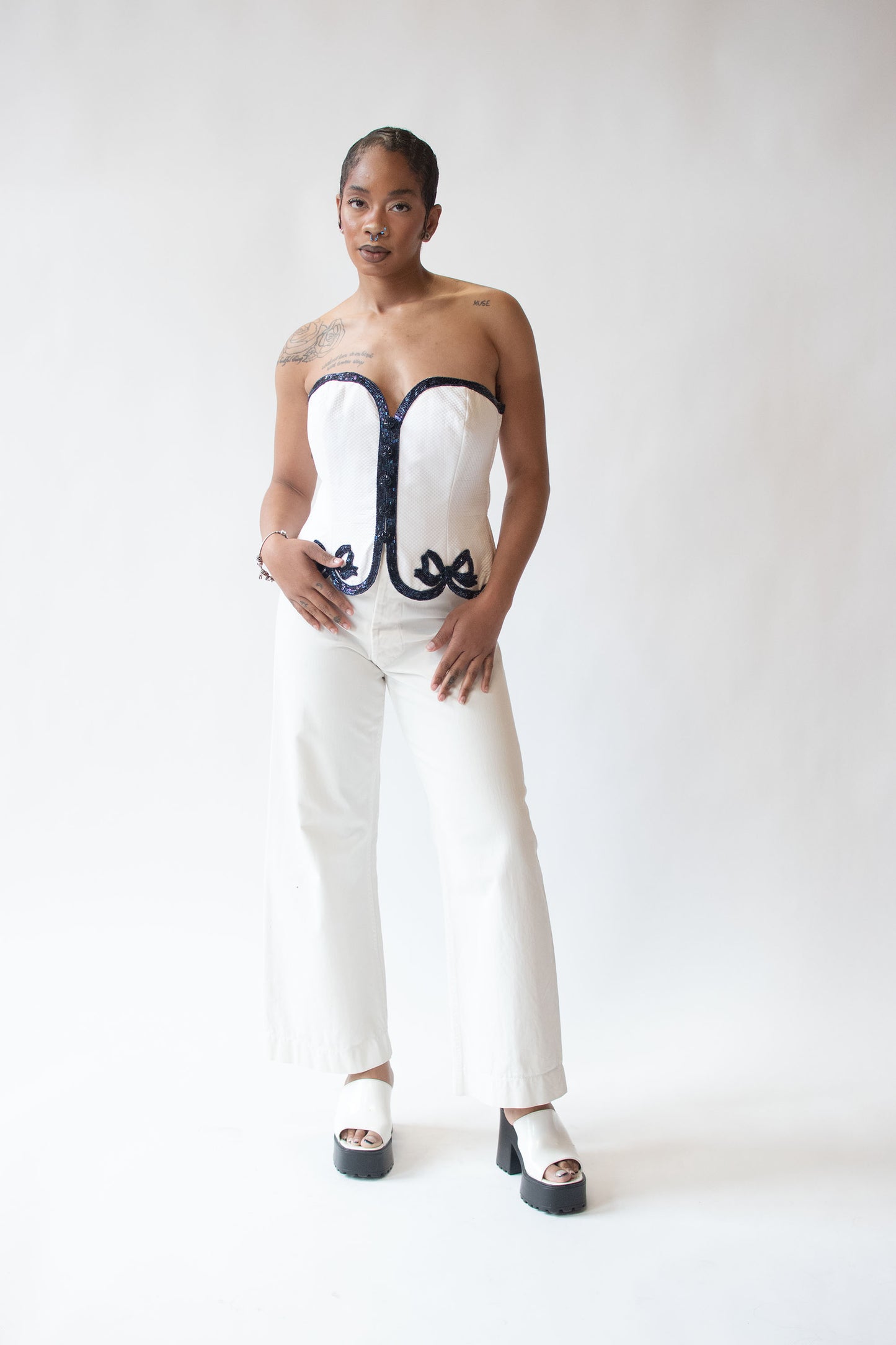 Beaded Bustier | Bellville Sassoon
