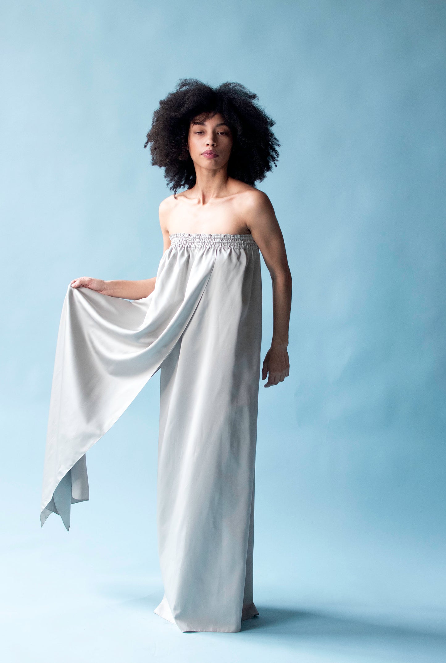 1970s Pale Blue Dress | Geoffrey Beene