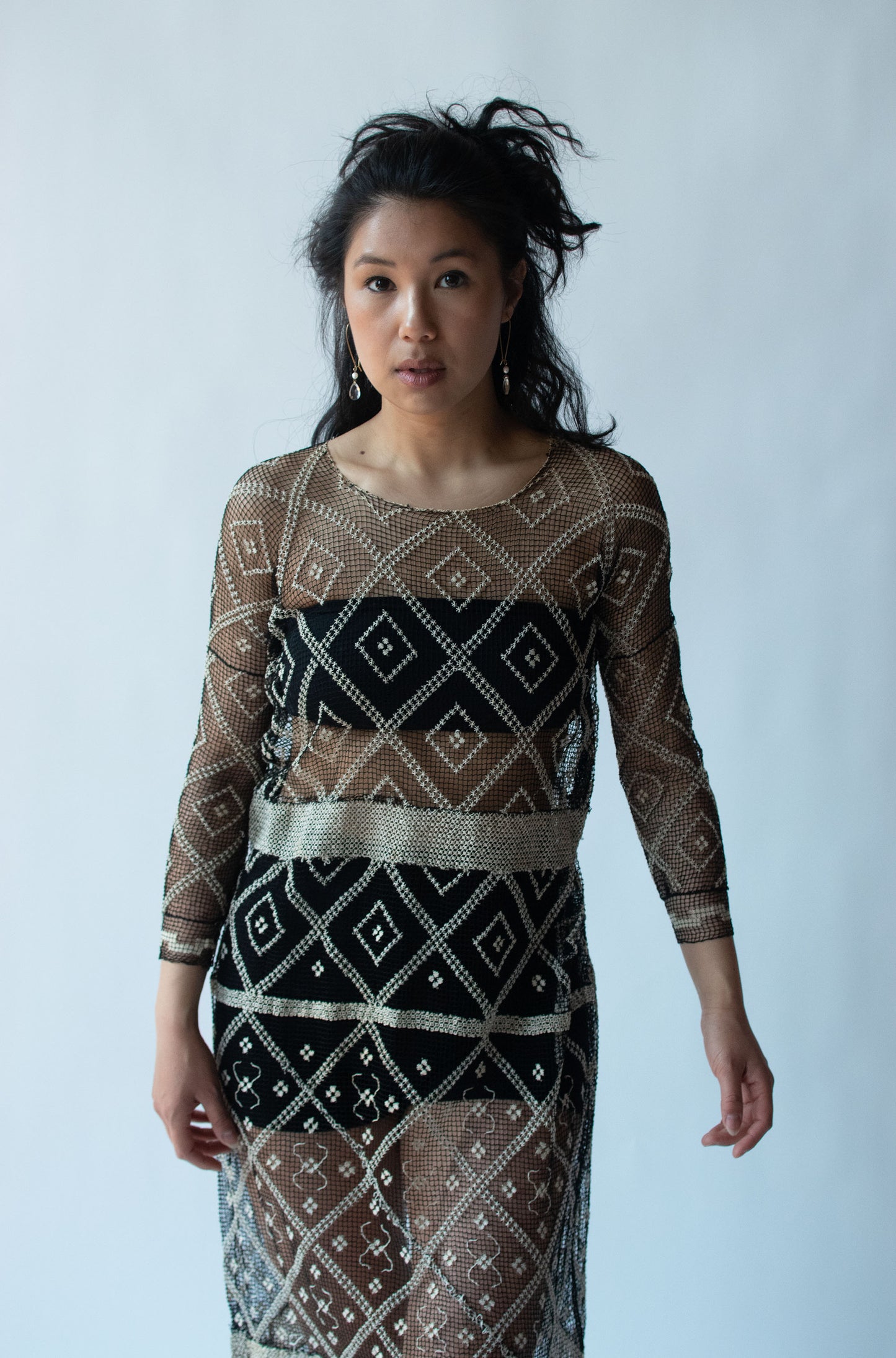 1920s Crochet Dress