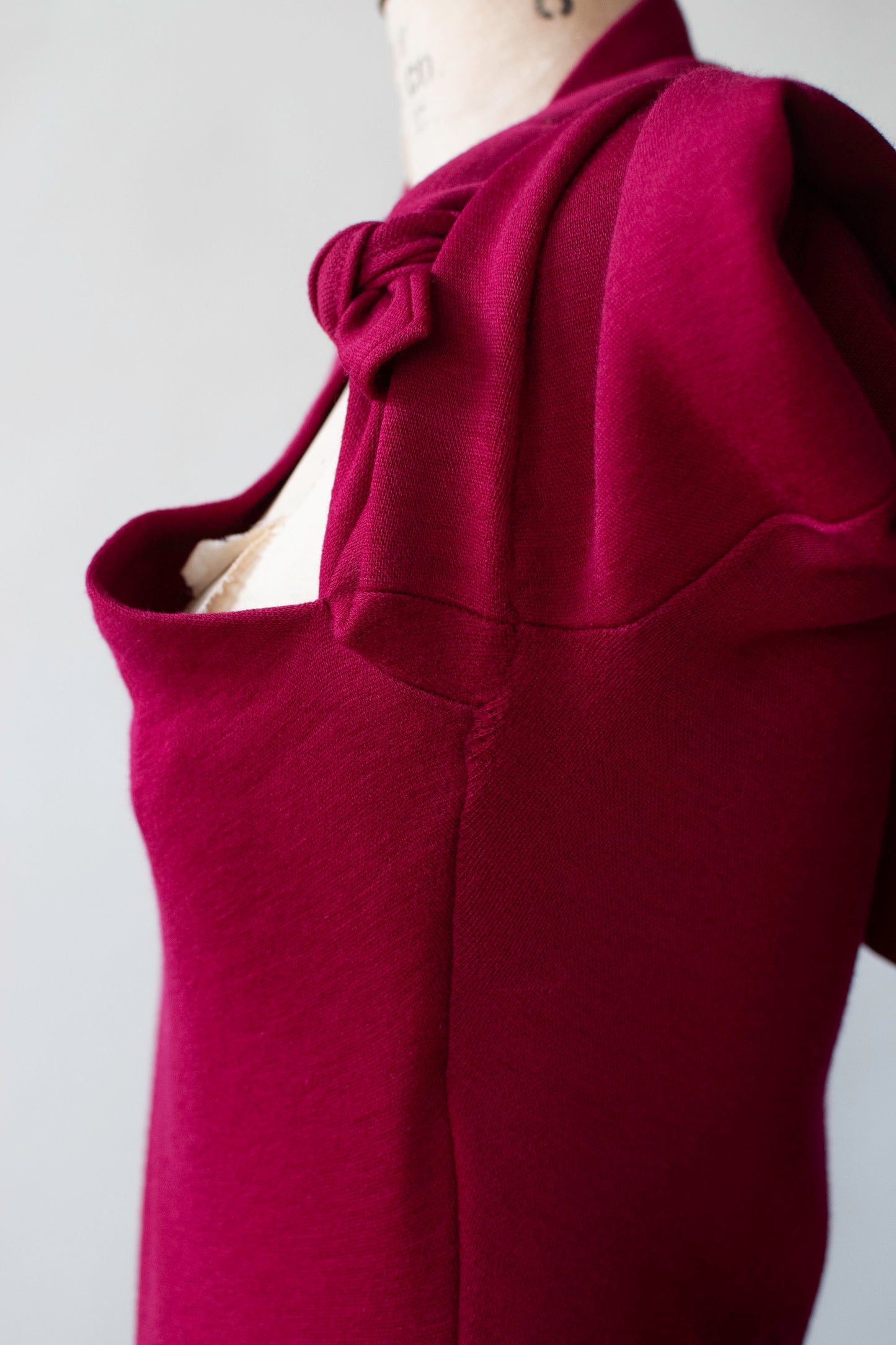 Raspberry Knit Dress | Romeo Gigli 1988