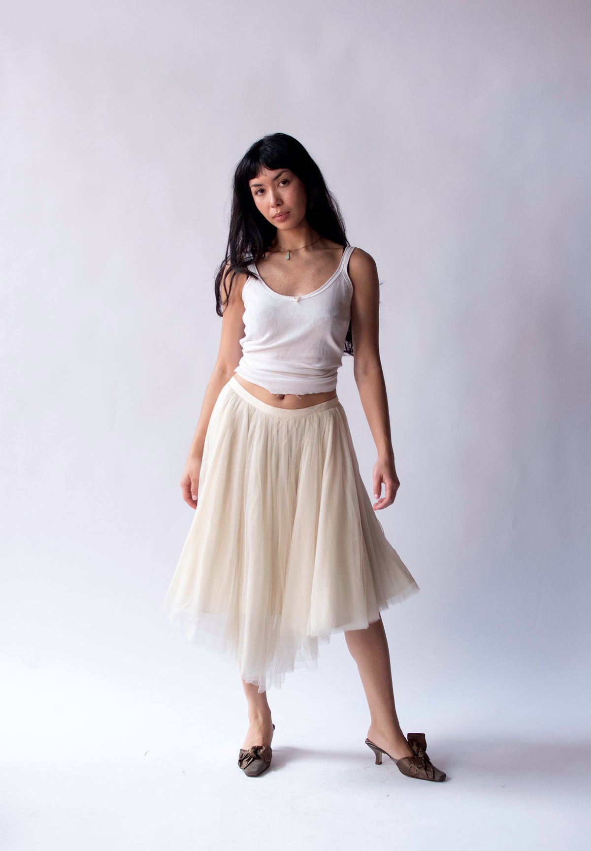 Cream Tulle Skirt | Moschino