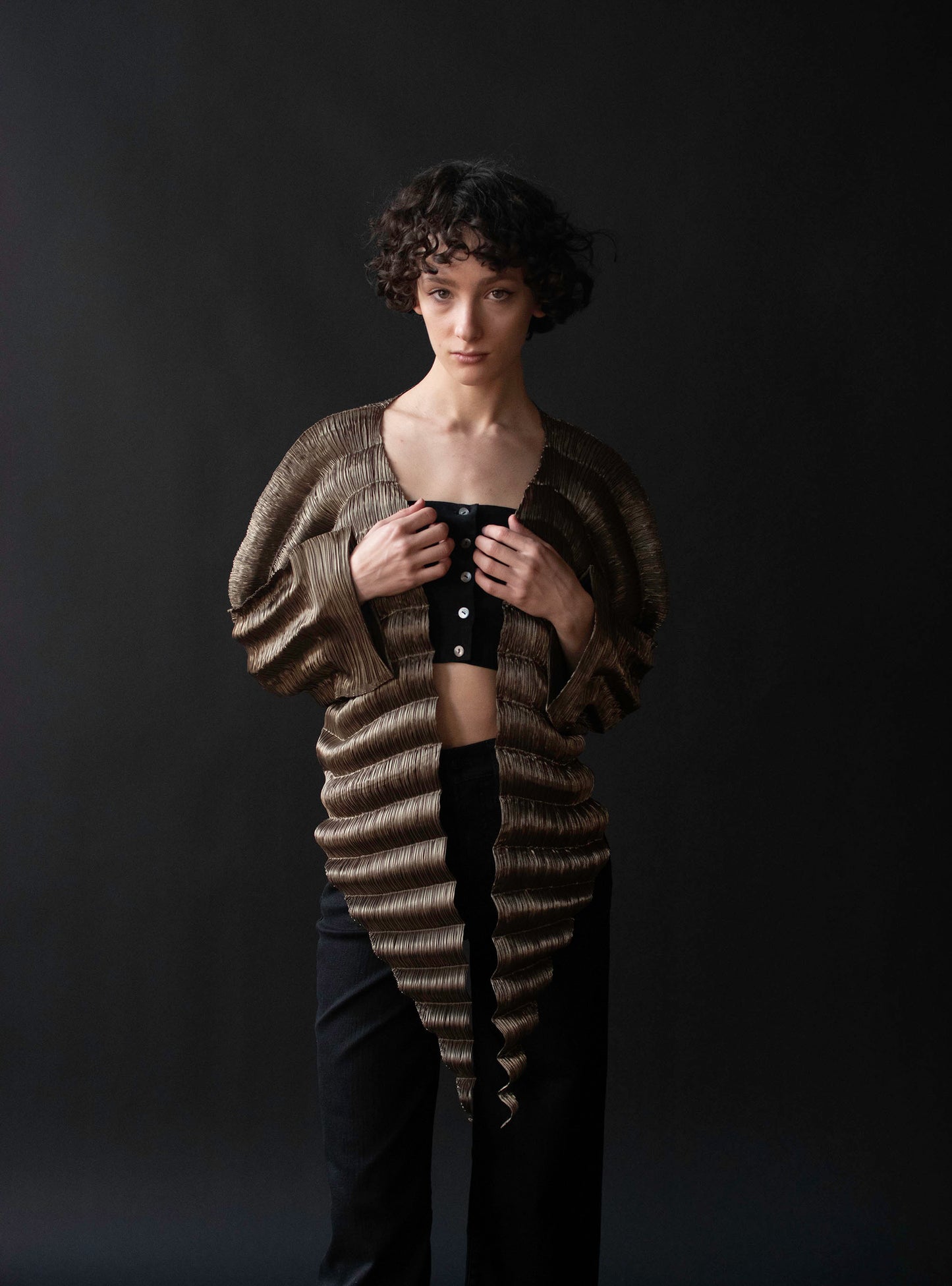 Pleated Copper Jacket | Issey Miyake FW 1993 / 1994