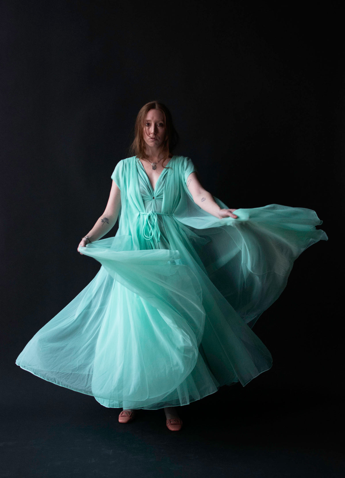 Mint Peignoir | Claire Sandra by Lucie Ann Beverly Hills