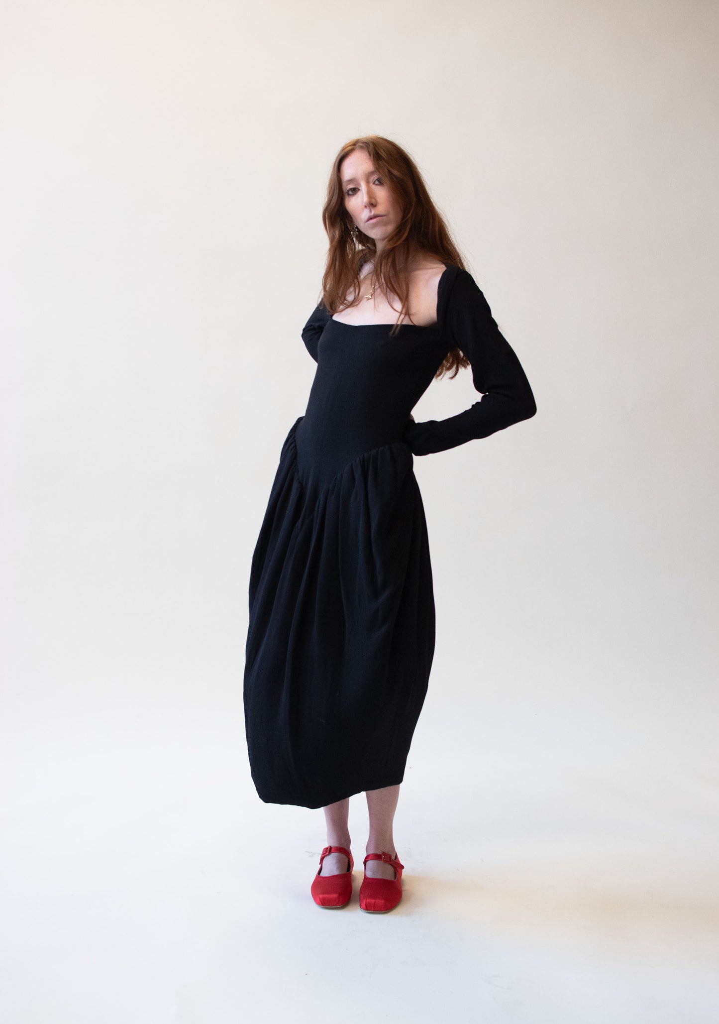 Black Silk Dress | Romeo Gigli SS 1987