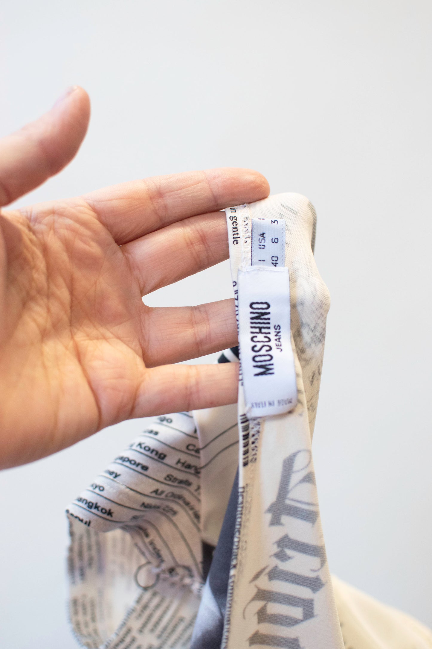 Newspaper Print Dress | Moschino