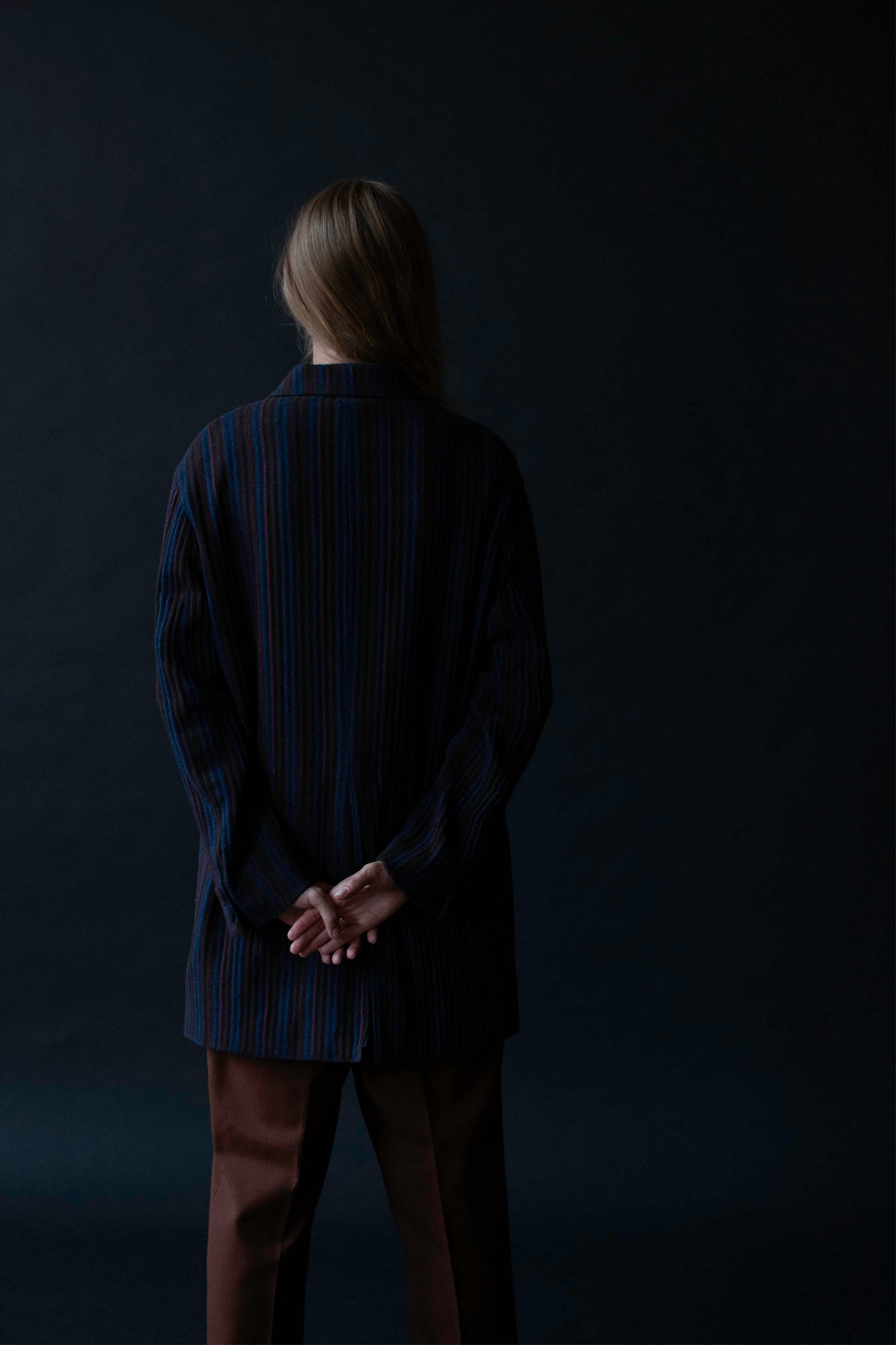 Blue Pinstripe Blazer | G Gigli