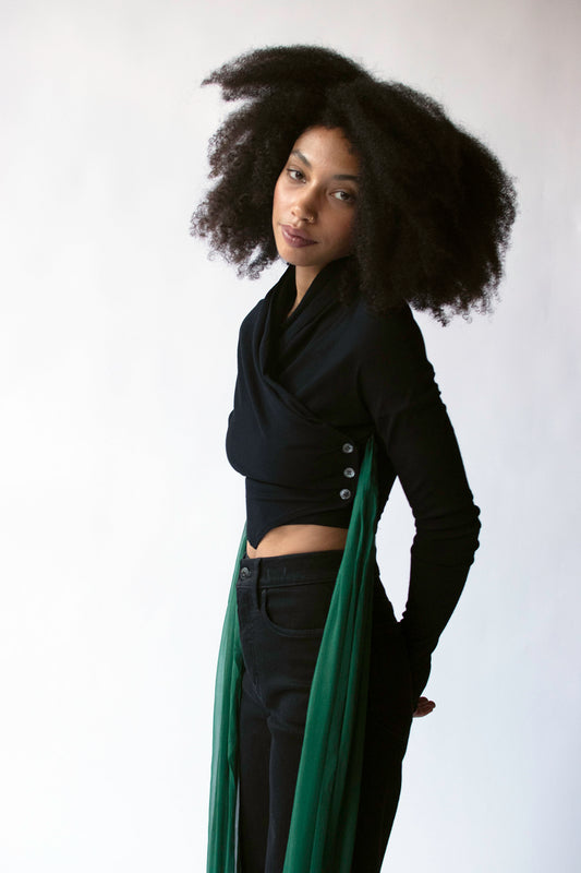 1990s Wrap Top | Complice by Dolce & Gabbana