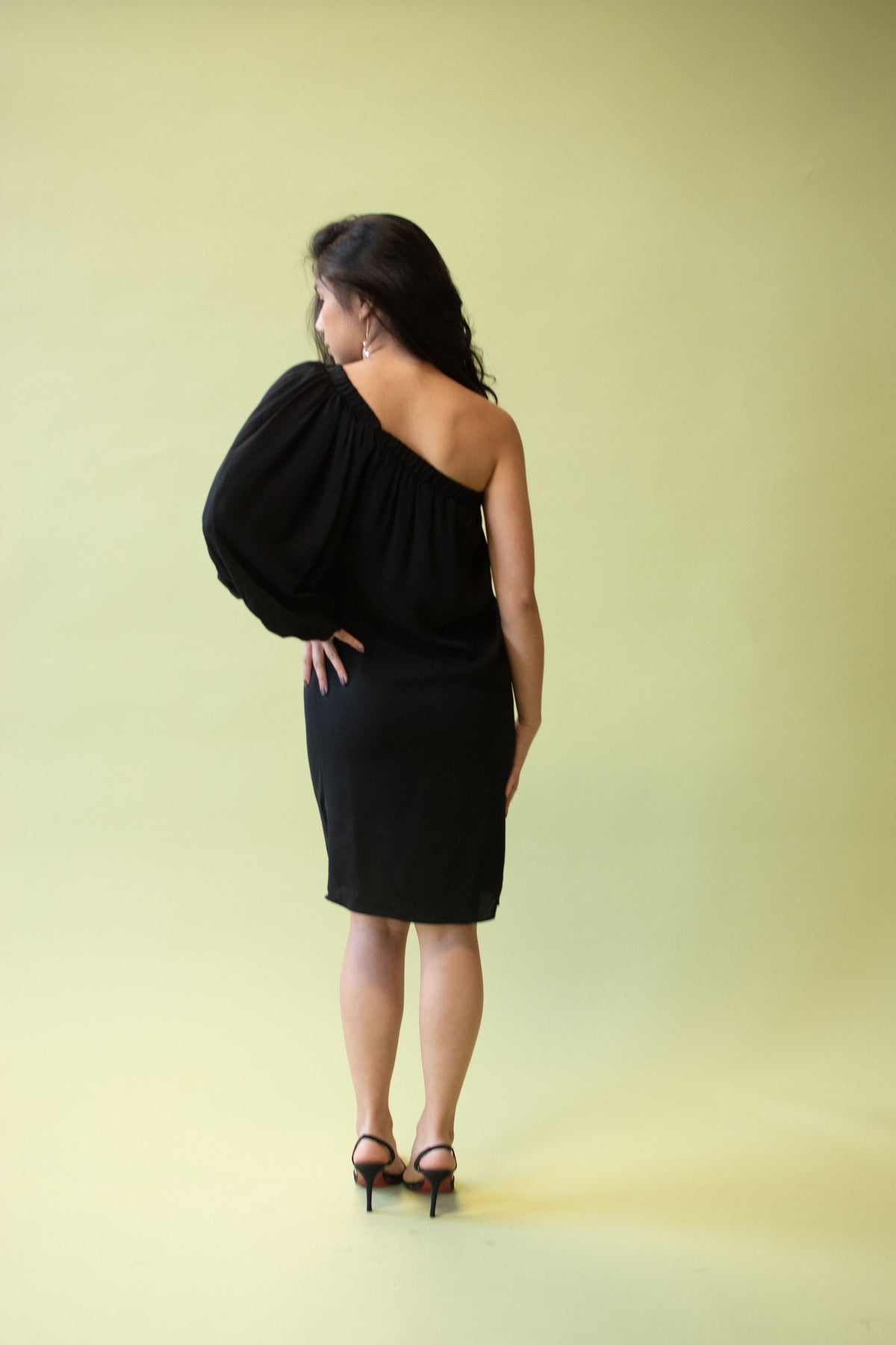 One Shoulder Dress | Yves Saint Laurent Rive Gauche