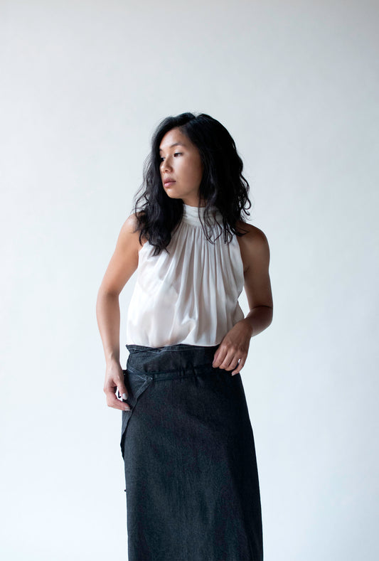 White Silk Blouse | Alexander McQueen