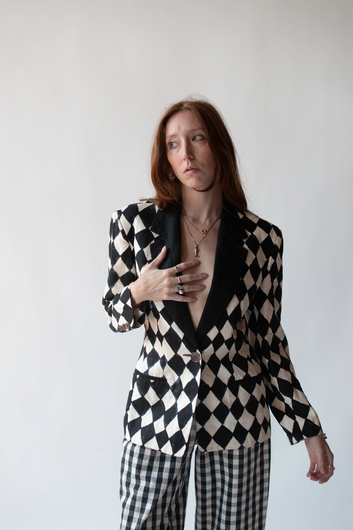 1990s Checkered Blazer | Isaac Mizrahi