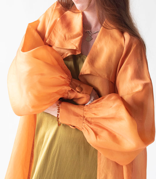 Orange Organza Jacket