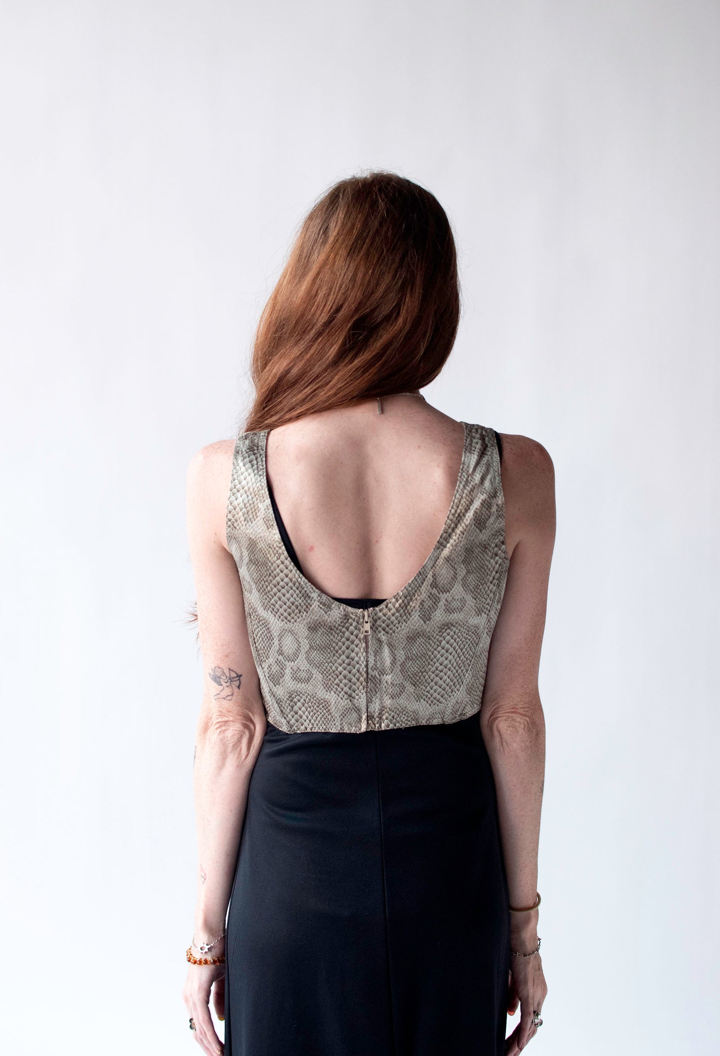 Snakeskin Print Corset | Versus Gianni Versace