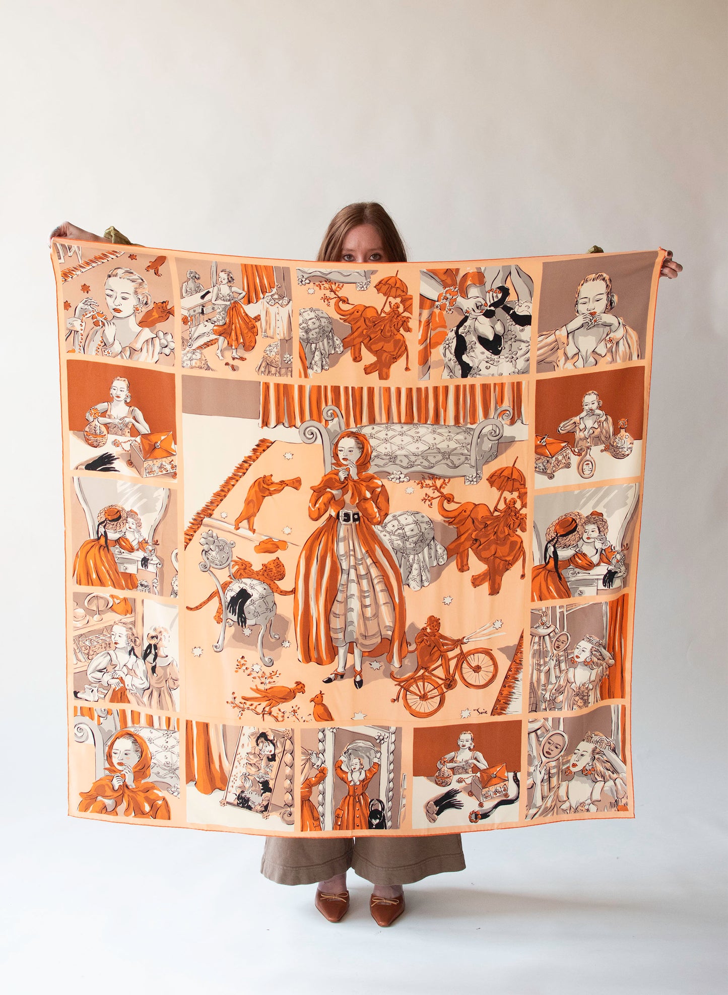 Printed Silk Shawl | En Soie