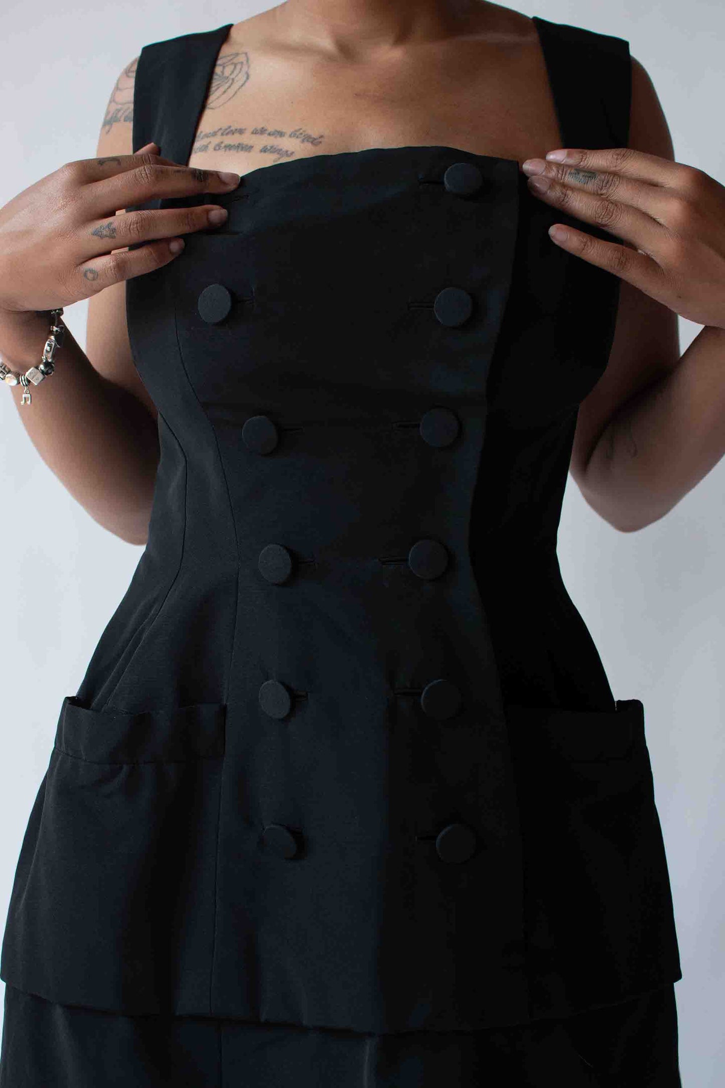 1950s Black Silk Faille Dress | Christian Dior New York