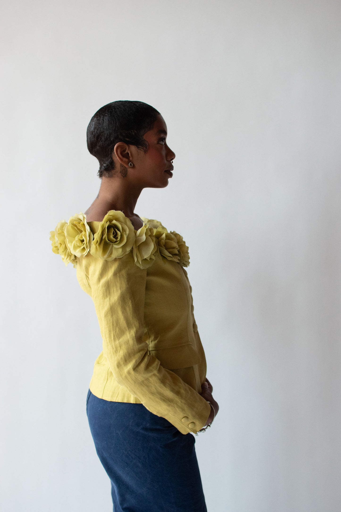 Chartreuse Linen Jacket