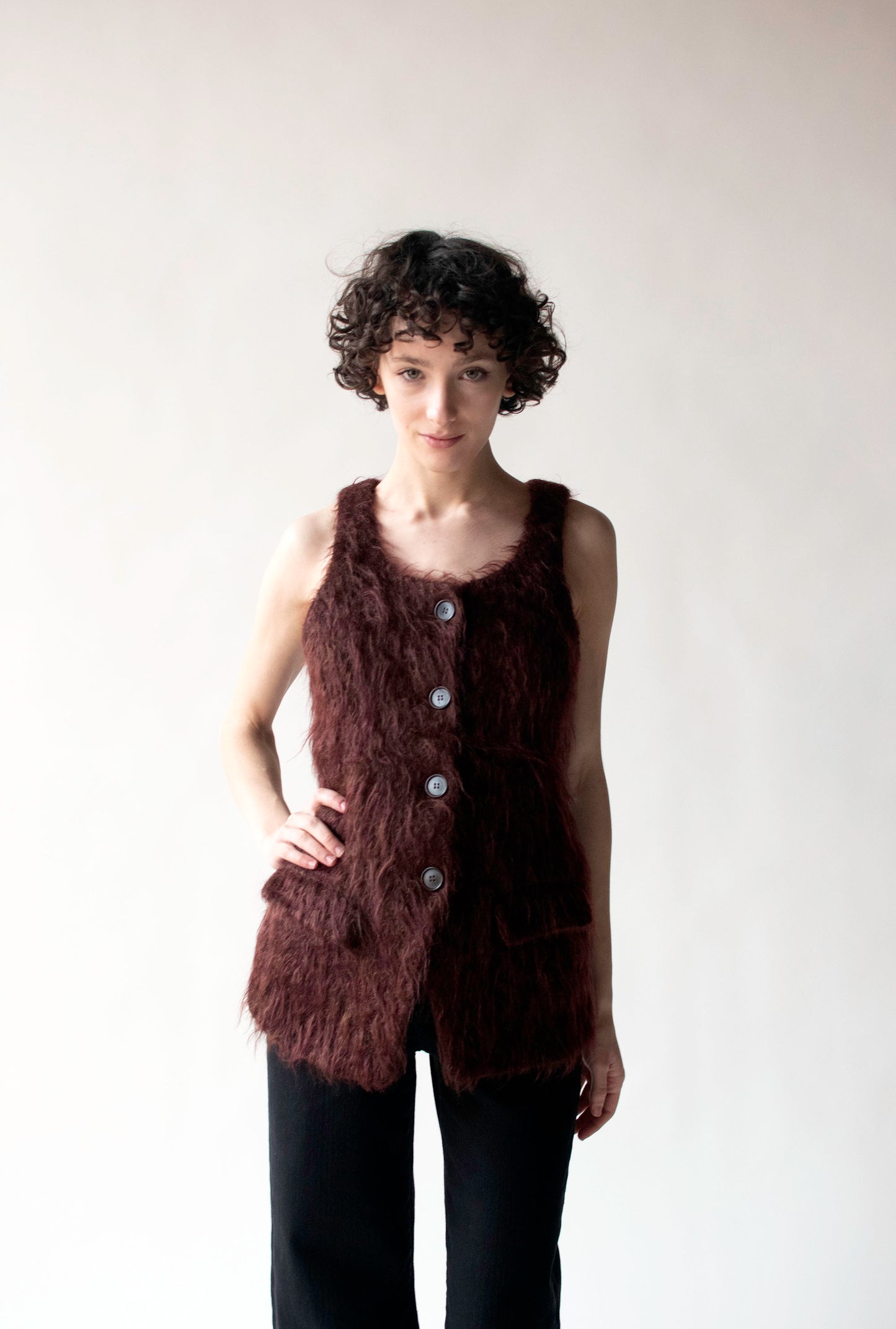 Mohair Vest | Romeo Gigli for Callaghan 1994