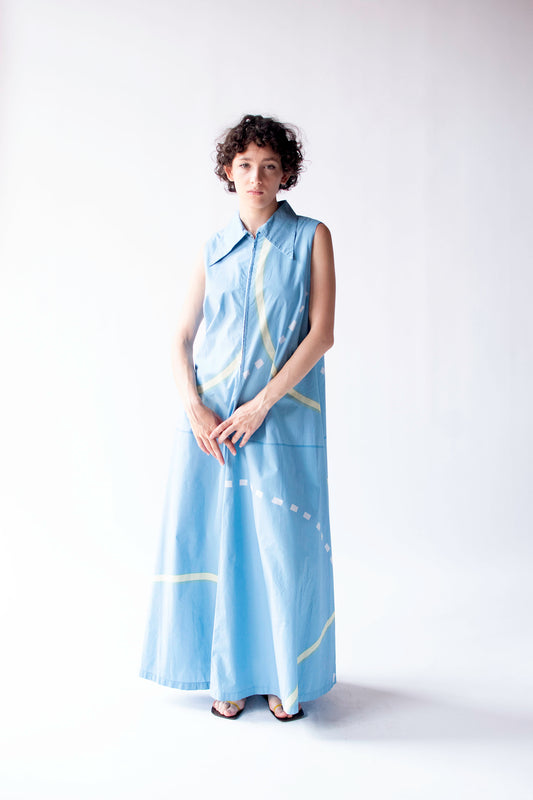 Pale Blue Sundress | Marimekko 1976