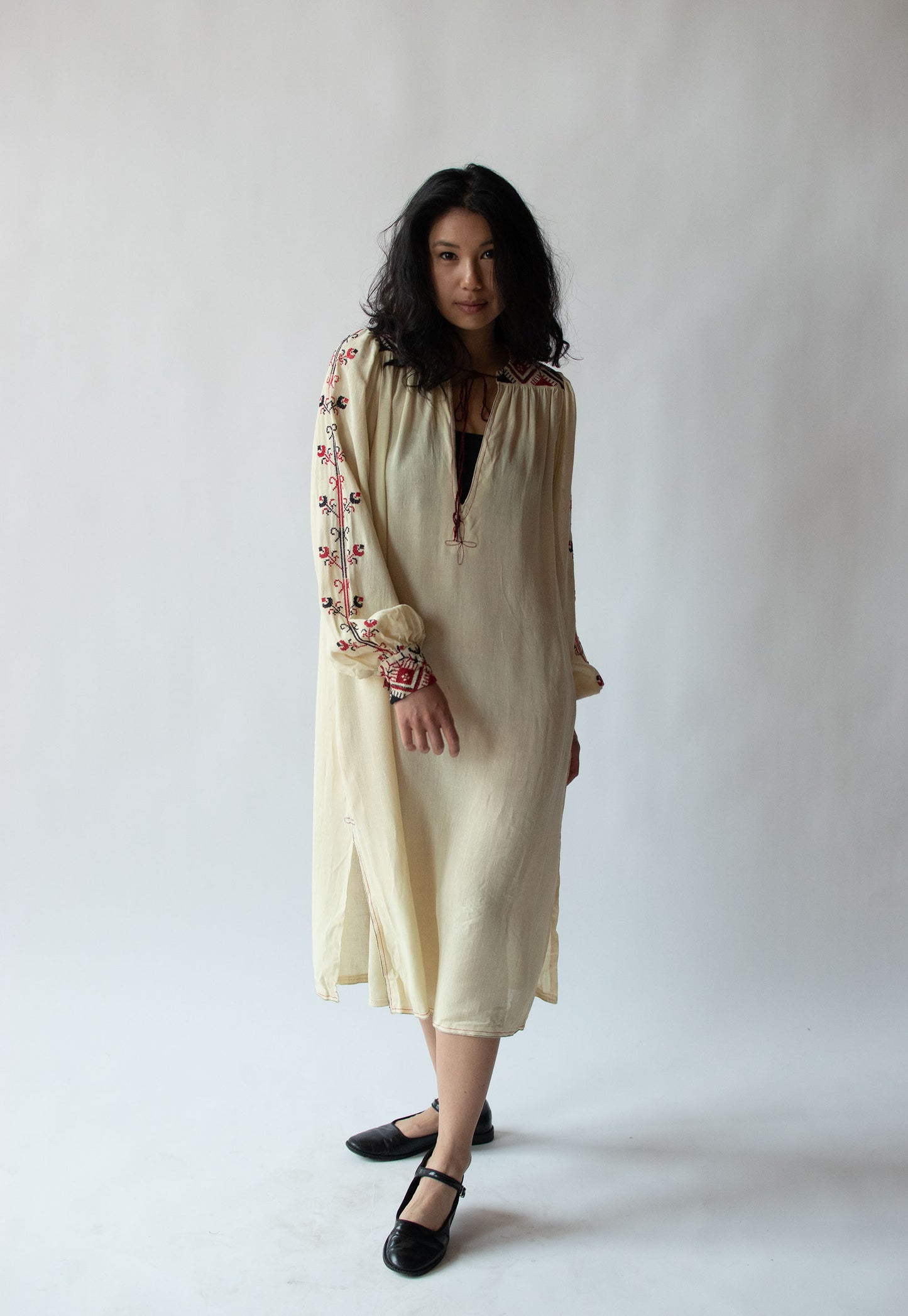 1970s Embroidered Dress