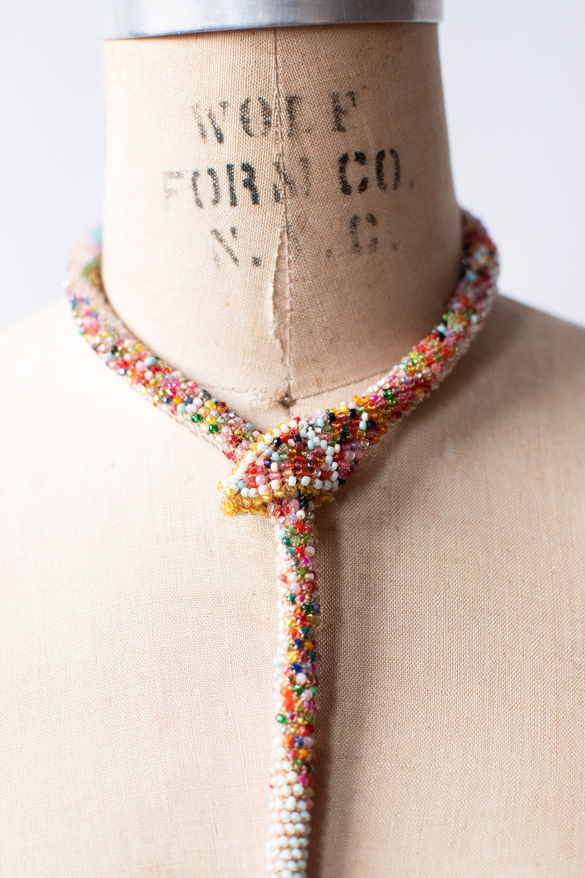 Bead Crochet Snake | Crystal Rainbow Diamond