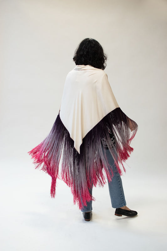 Ombre Fringe Shawl | Neisha Crosland
