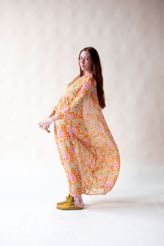 1960s Silk Caftan