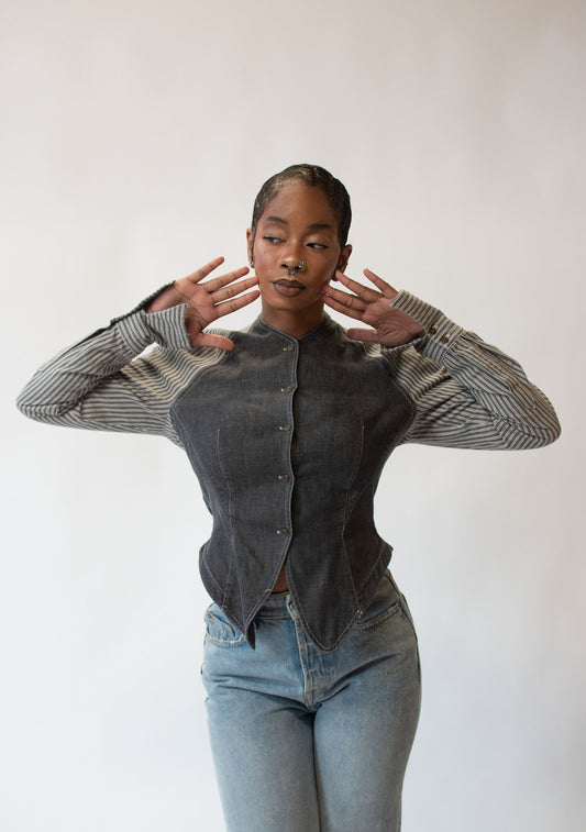 Chambray Shirt | Byron Lars