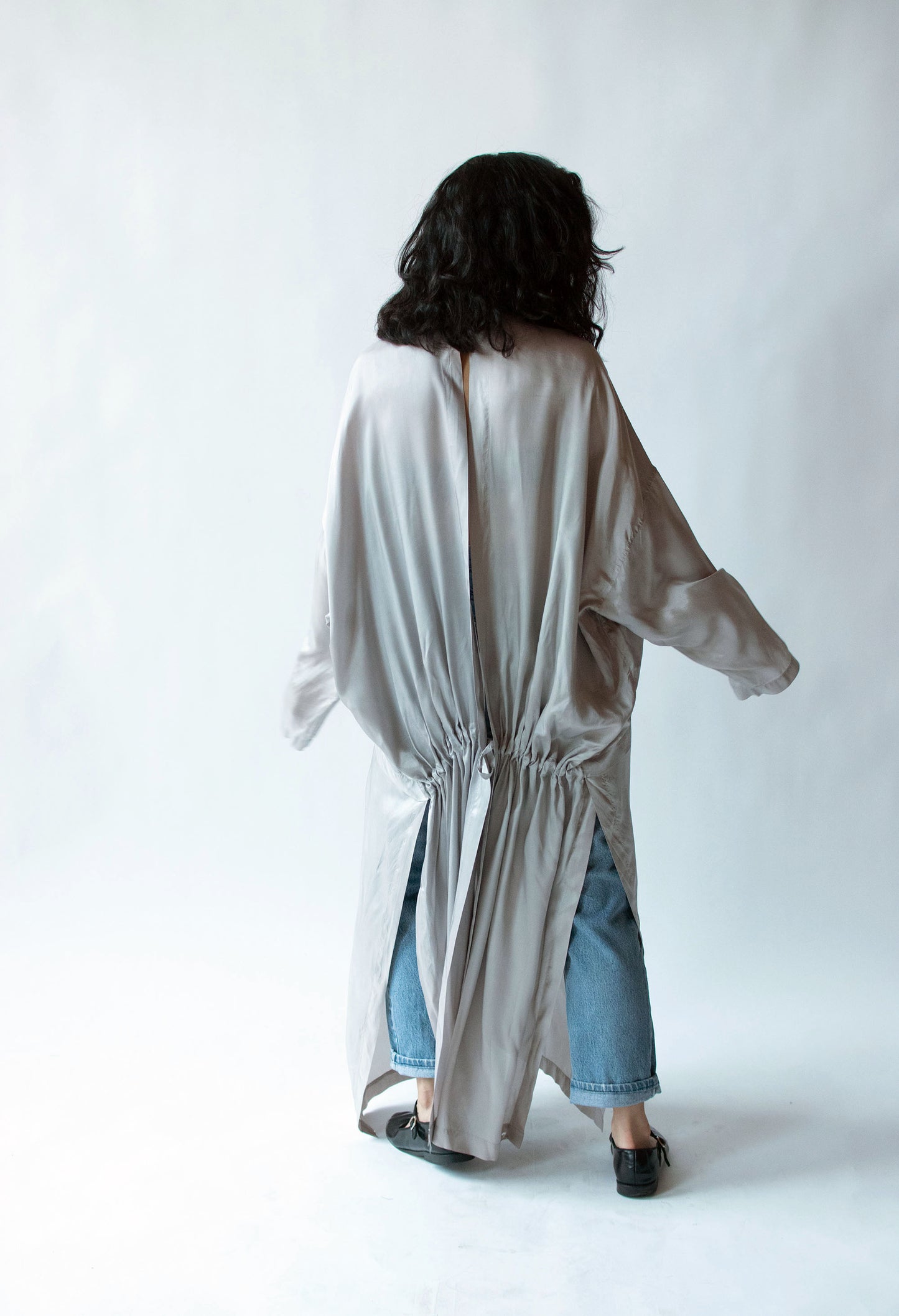 1980s Gray Open Back Jacket | Max Studio