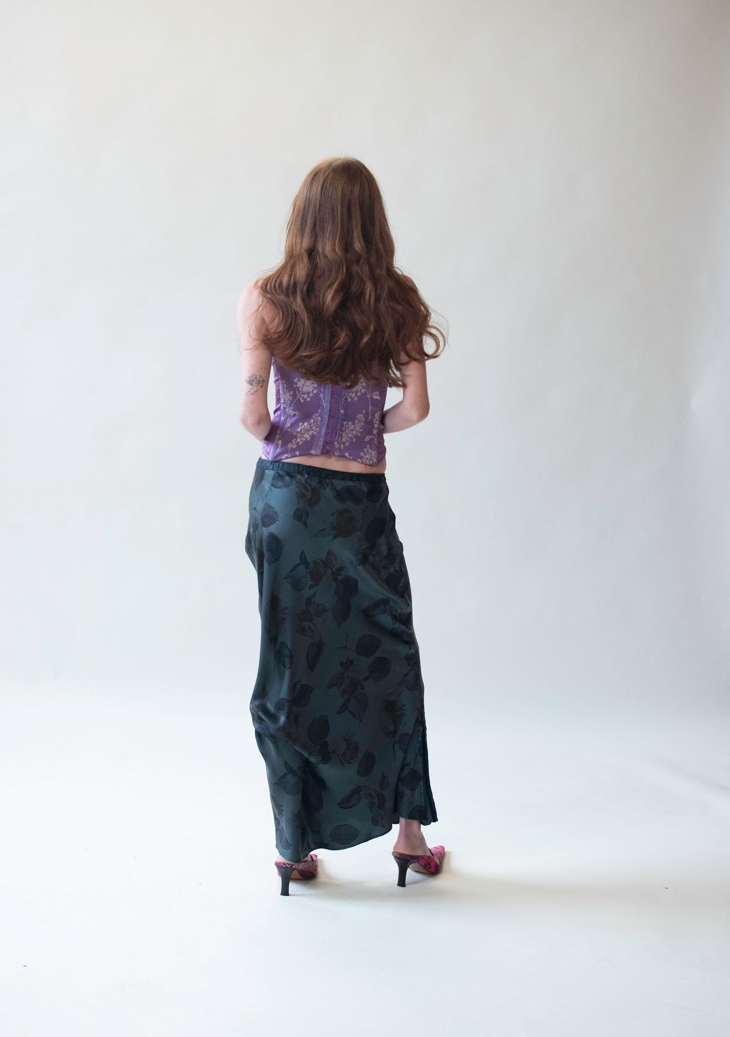 Gray Silk Bias Cut Skirt | Voyage Invest in the Original