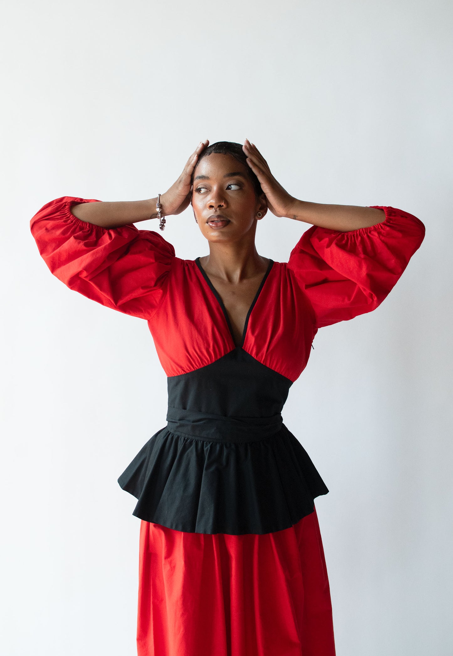 1980s Puff Sleeve Dress | Yves Saint Laurent
