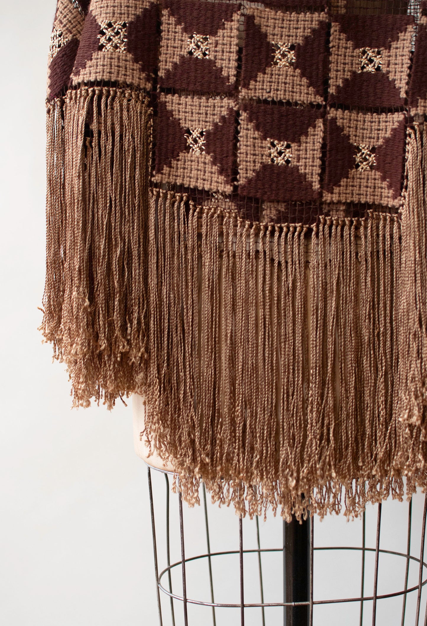 1920s Crochet Fringe Shawl