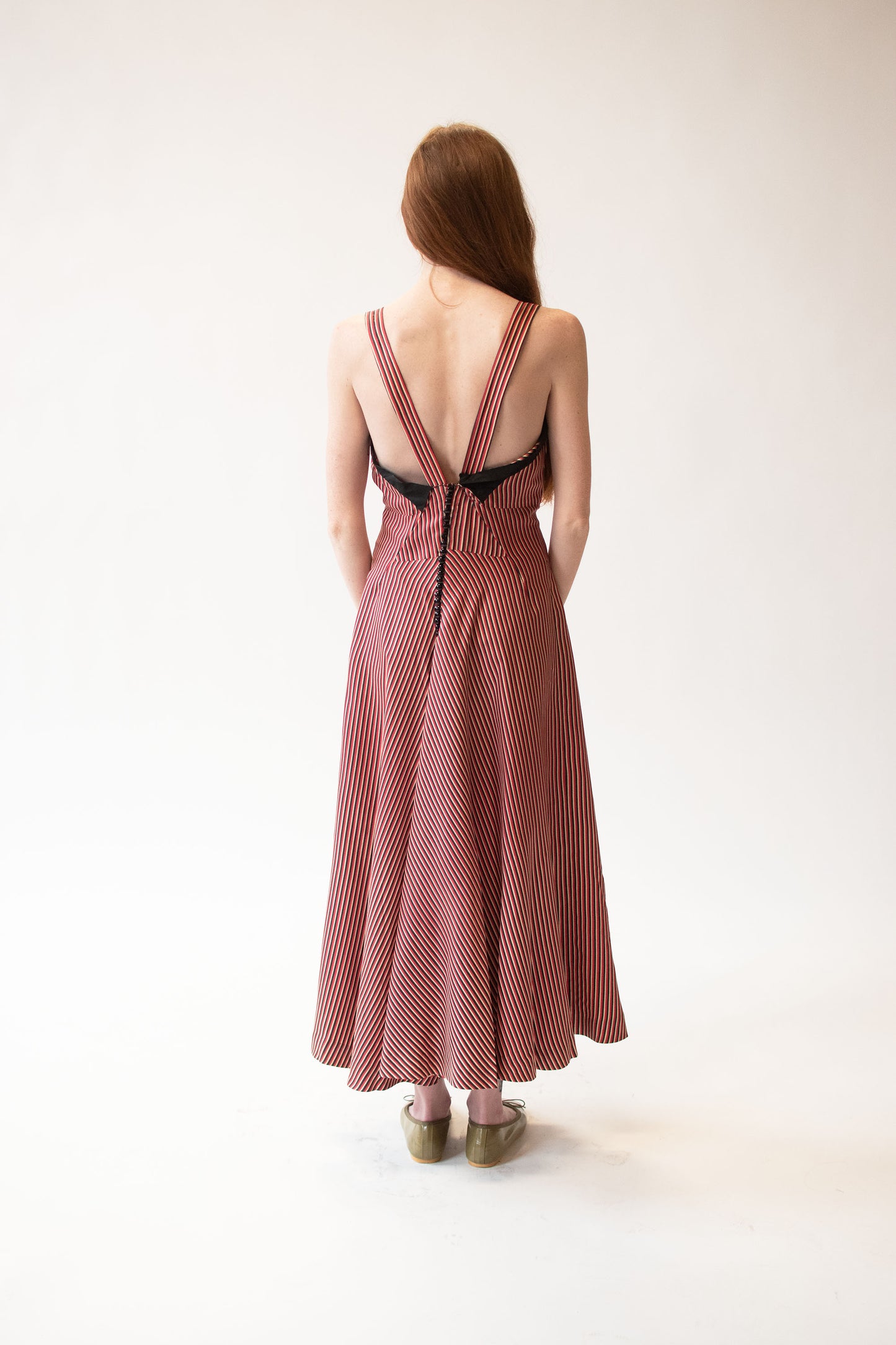 1930s Striped Sundress