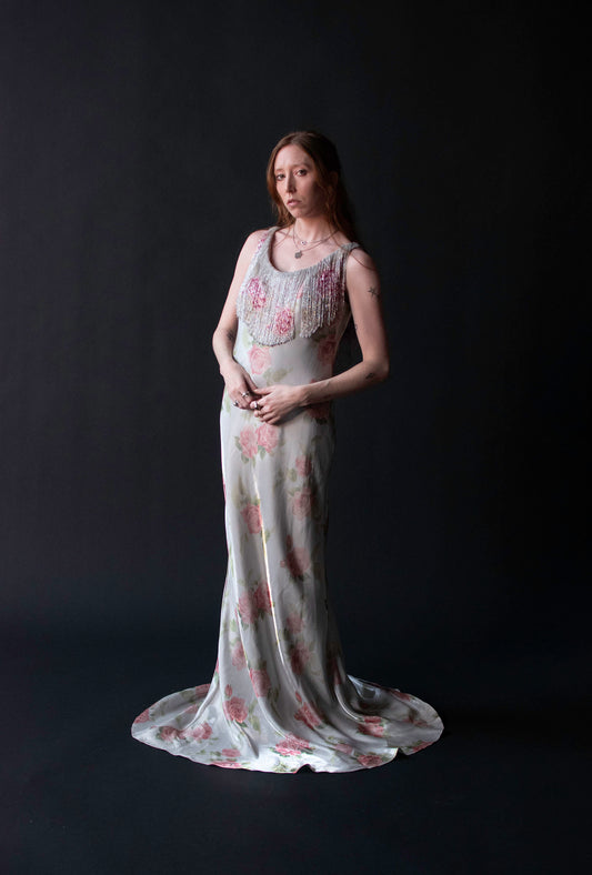 Rose Print Gown | Bellville Sassoon