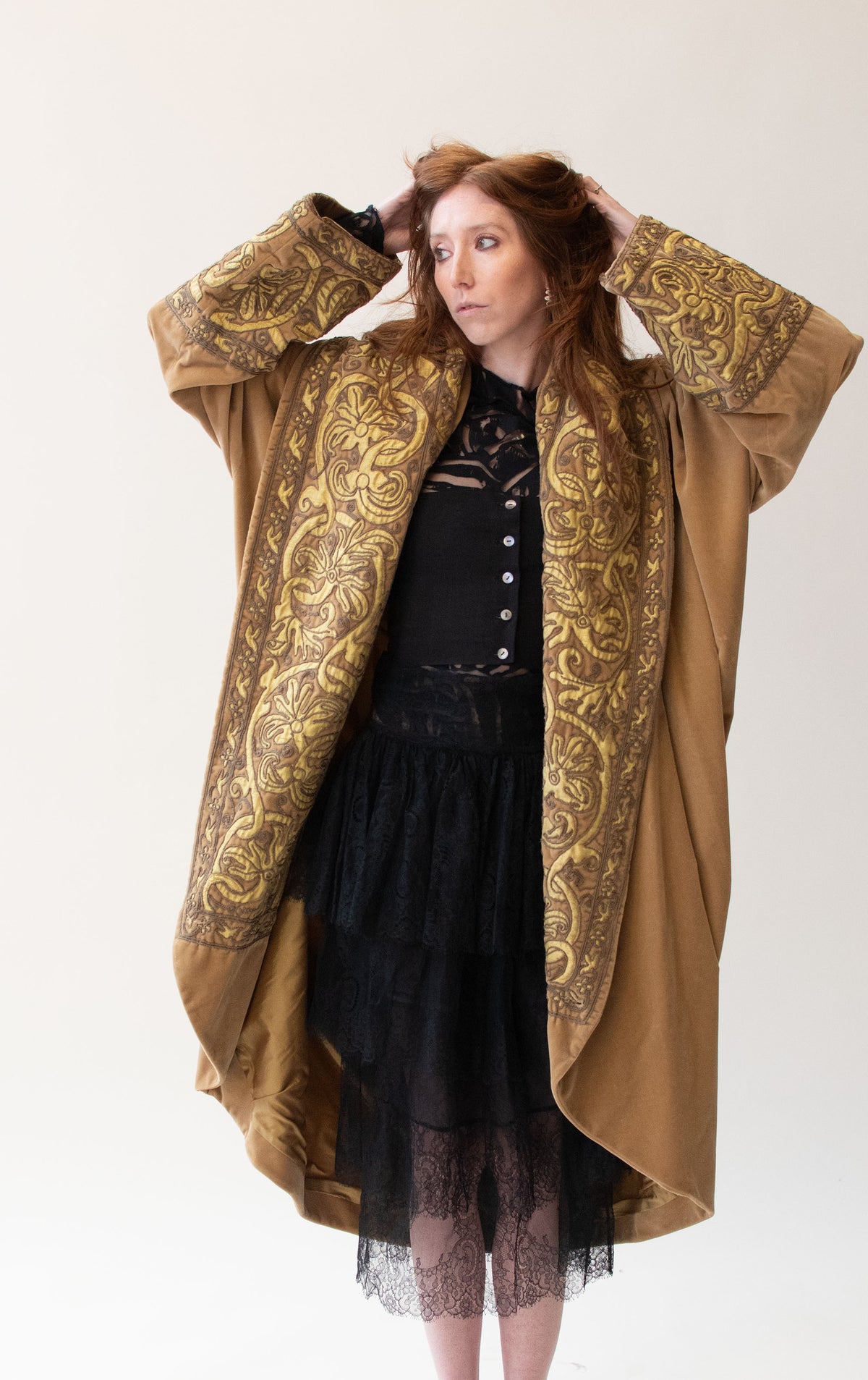 Velvet Cocoon Coat | Romeo Gigli AW 1989 / 90