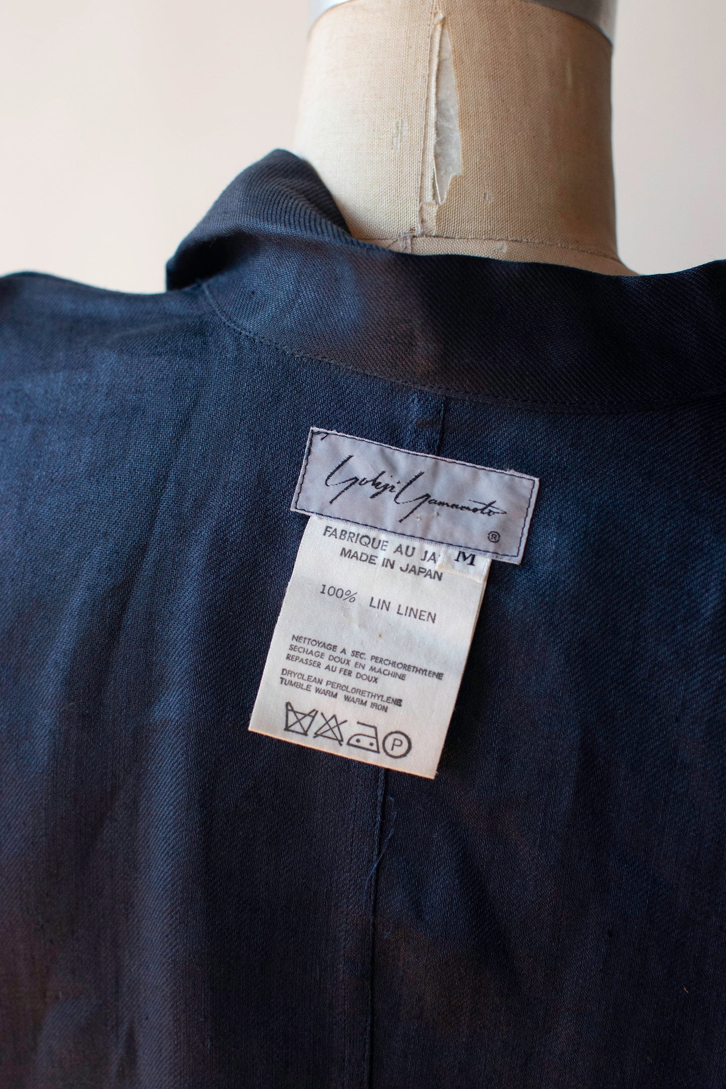 Navy Linen Tunic | Yohji Yamamoto
