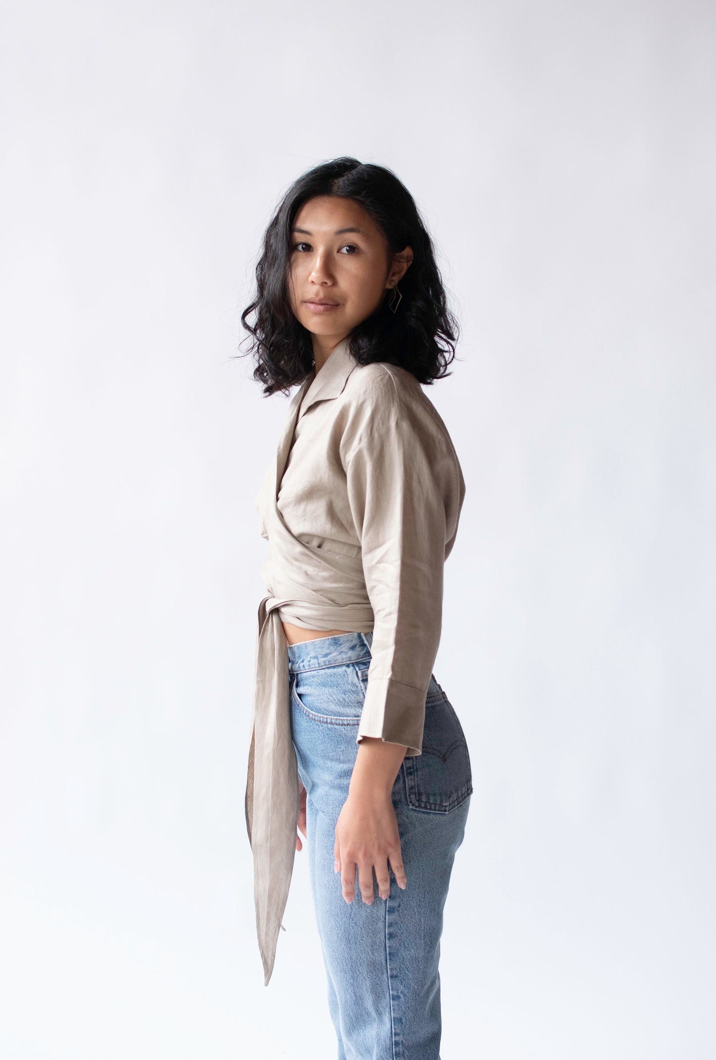 Linen Wrap Top | Katharine Hamnett