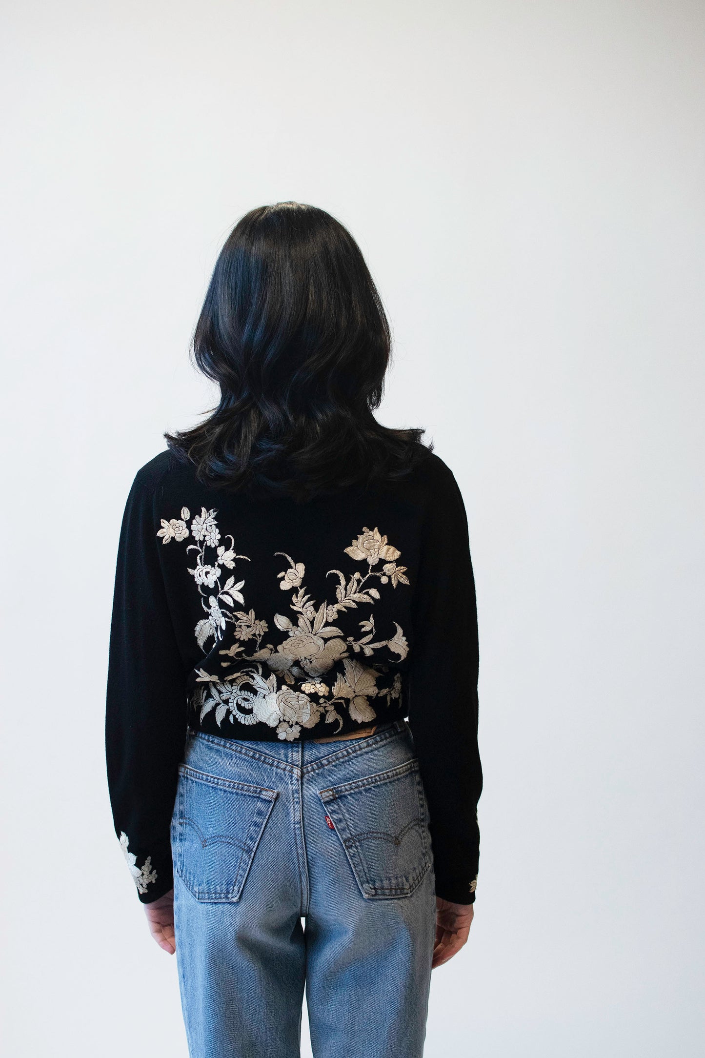 1950s Embroidered Cashmere Cardigan | Helen Bond Carruthers