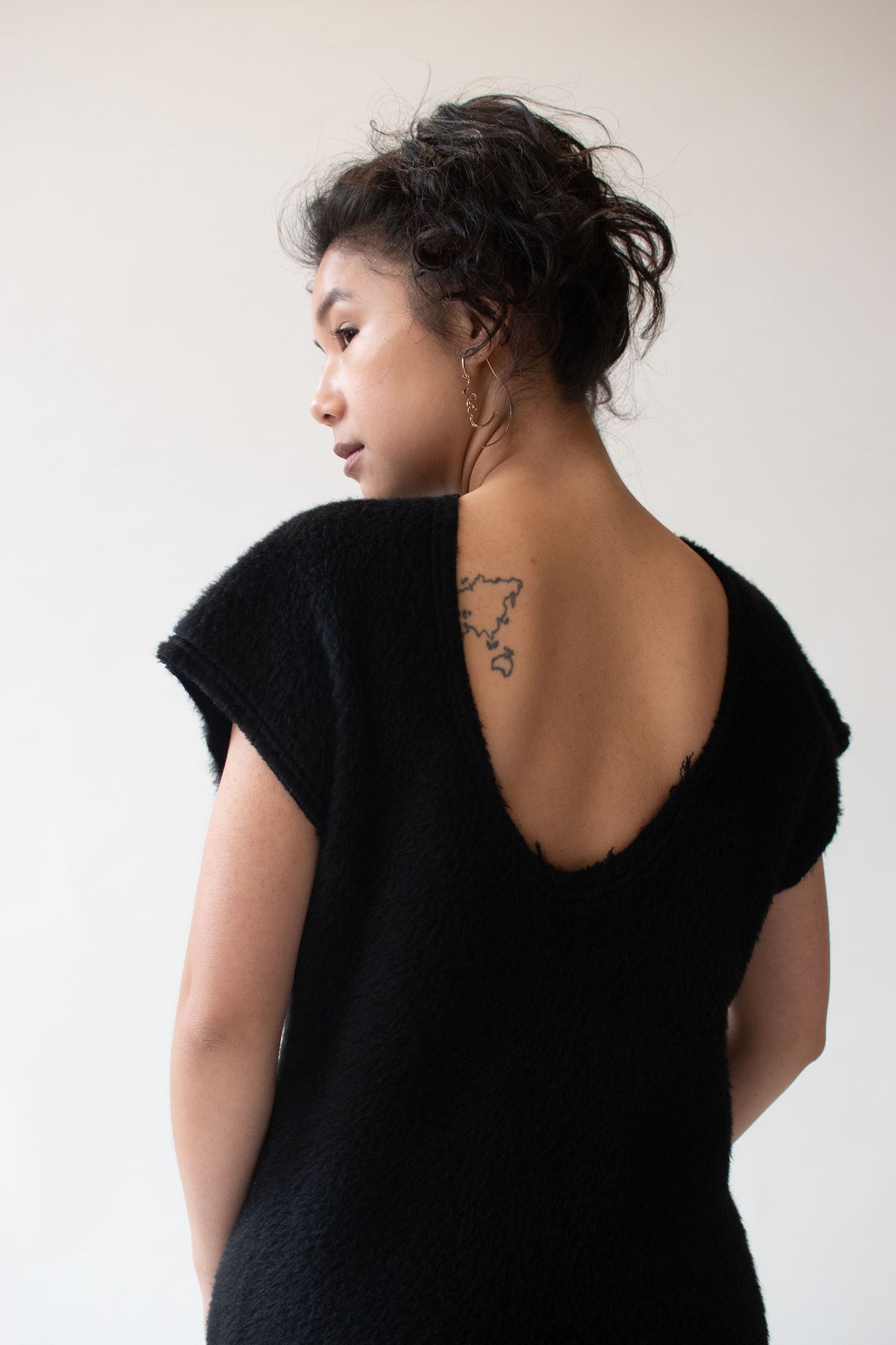 1990s Black Mohair Dress | Comme des Garçons