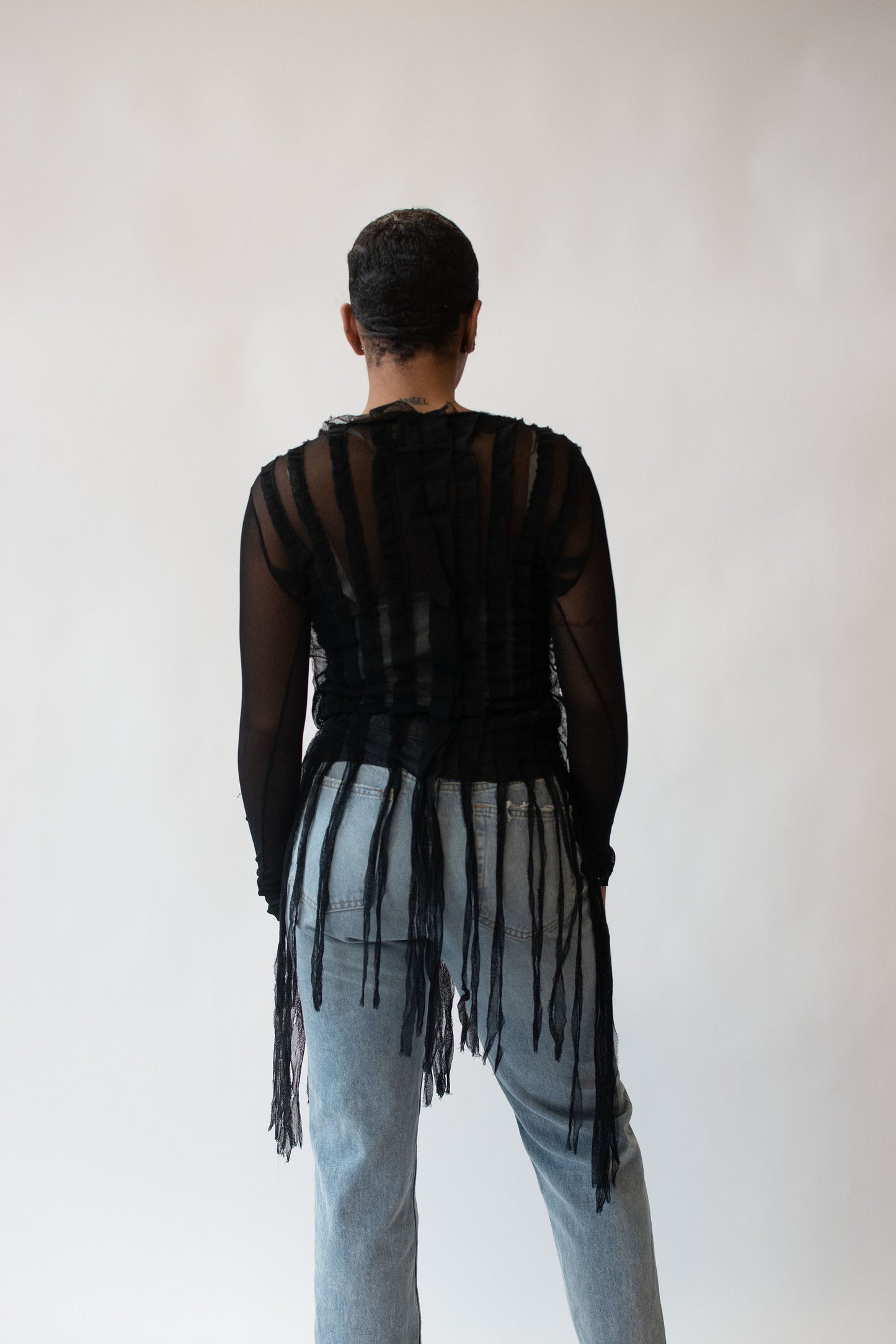 Black Mesh Shirt | Jean Paul Gaultier
