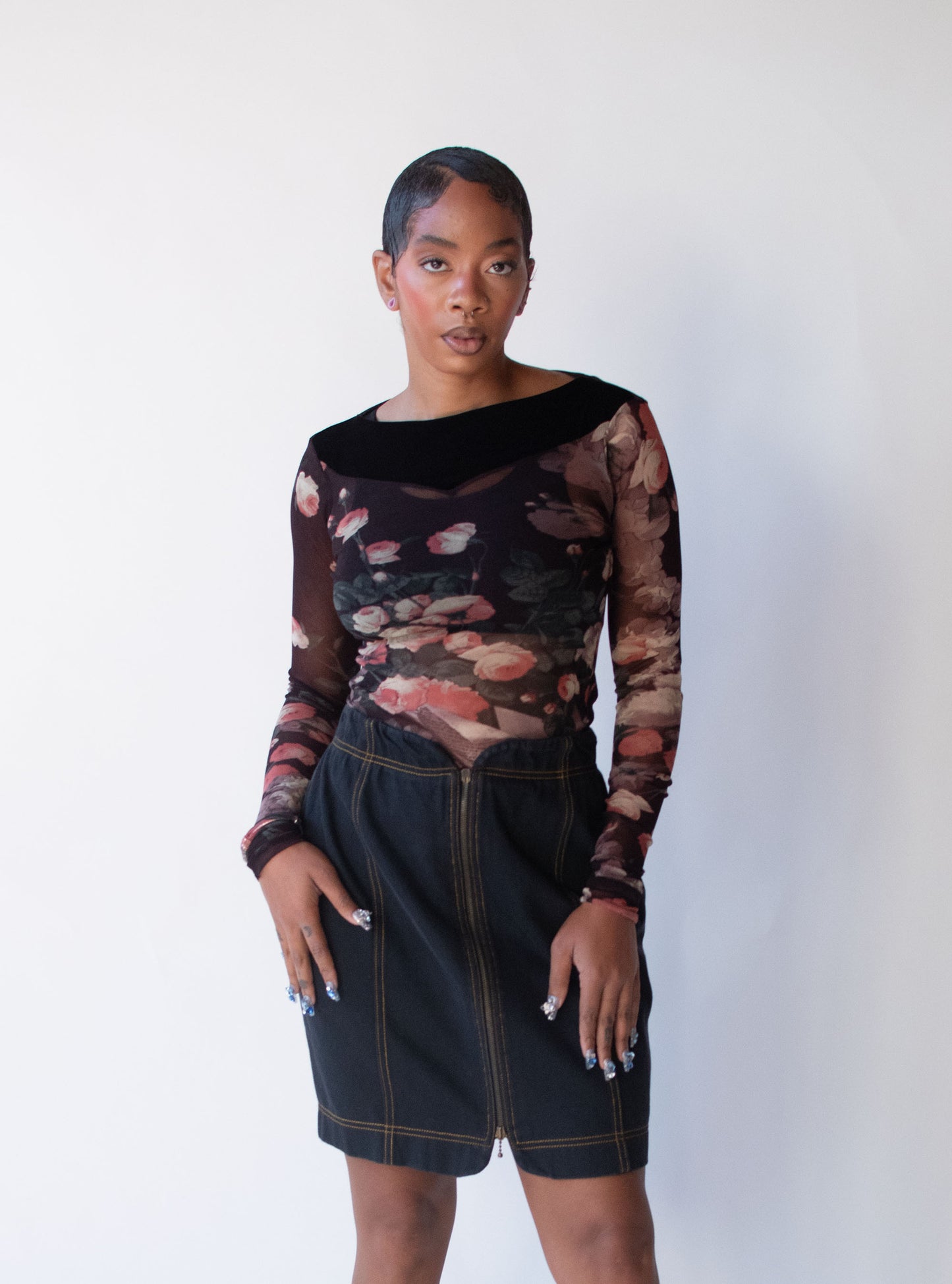 Floral Print Top | Fuzzi
