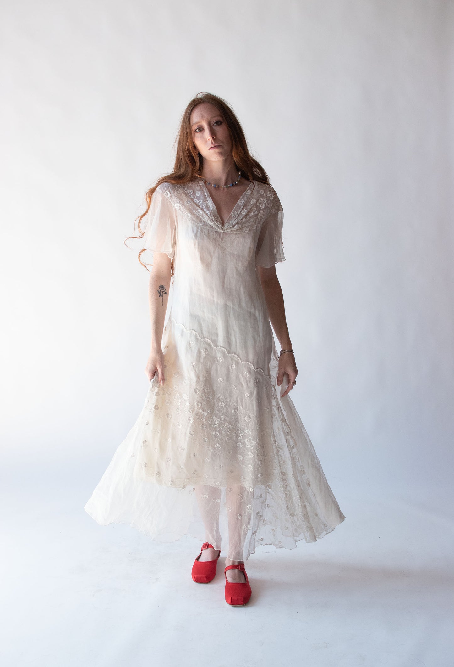 1920s Embroidered Dress
