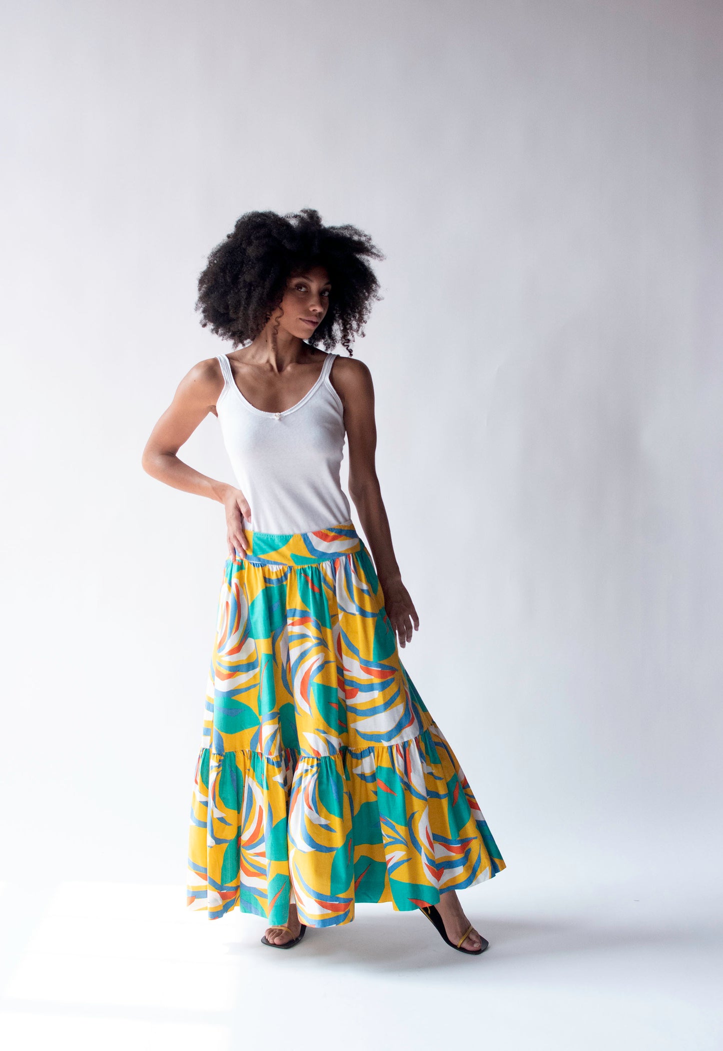 1980s Abstract Print Skirt | Guy Laroche