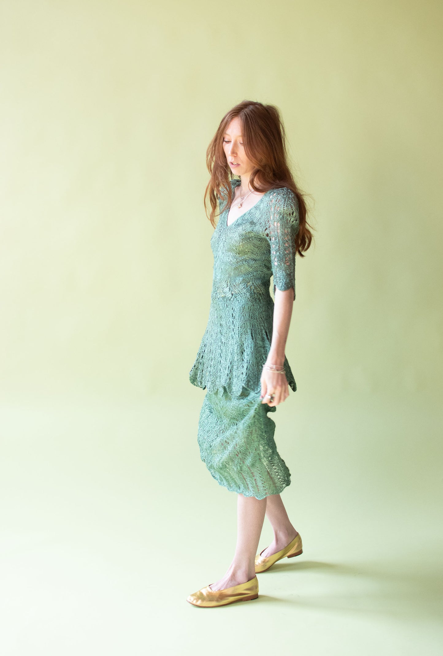 1980s Silk Knit Dress Set | Lotte Gabole