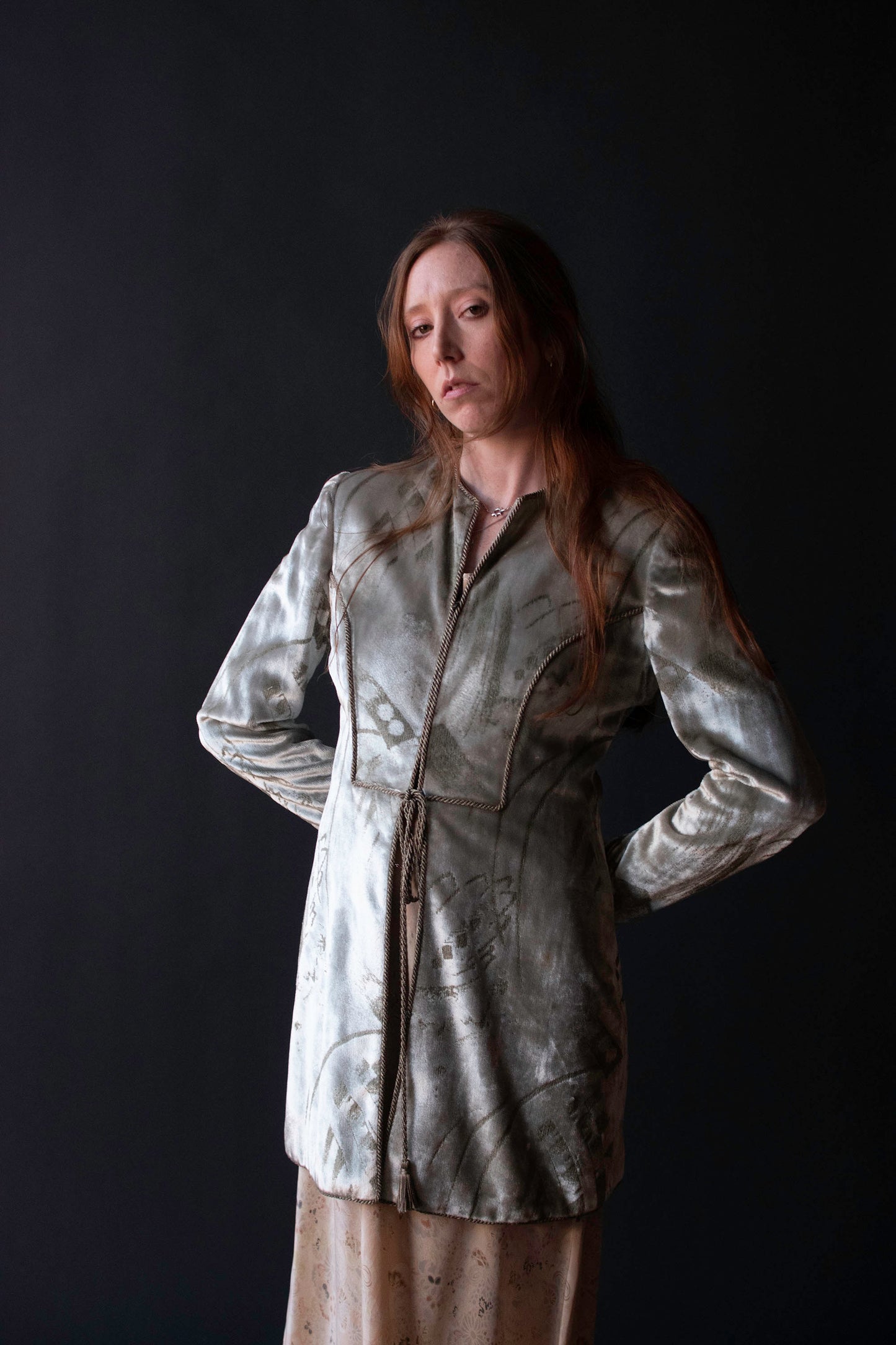 Stenciled Velvet Jacket | Mary Mcfadden
