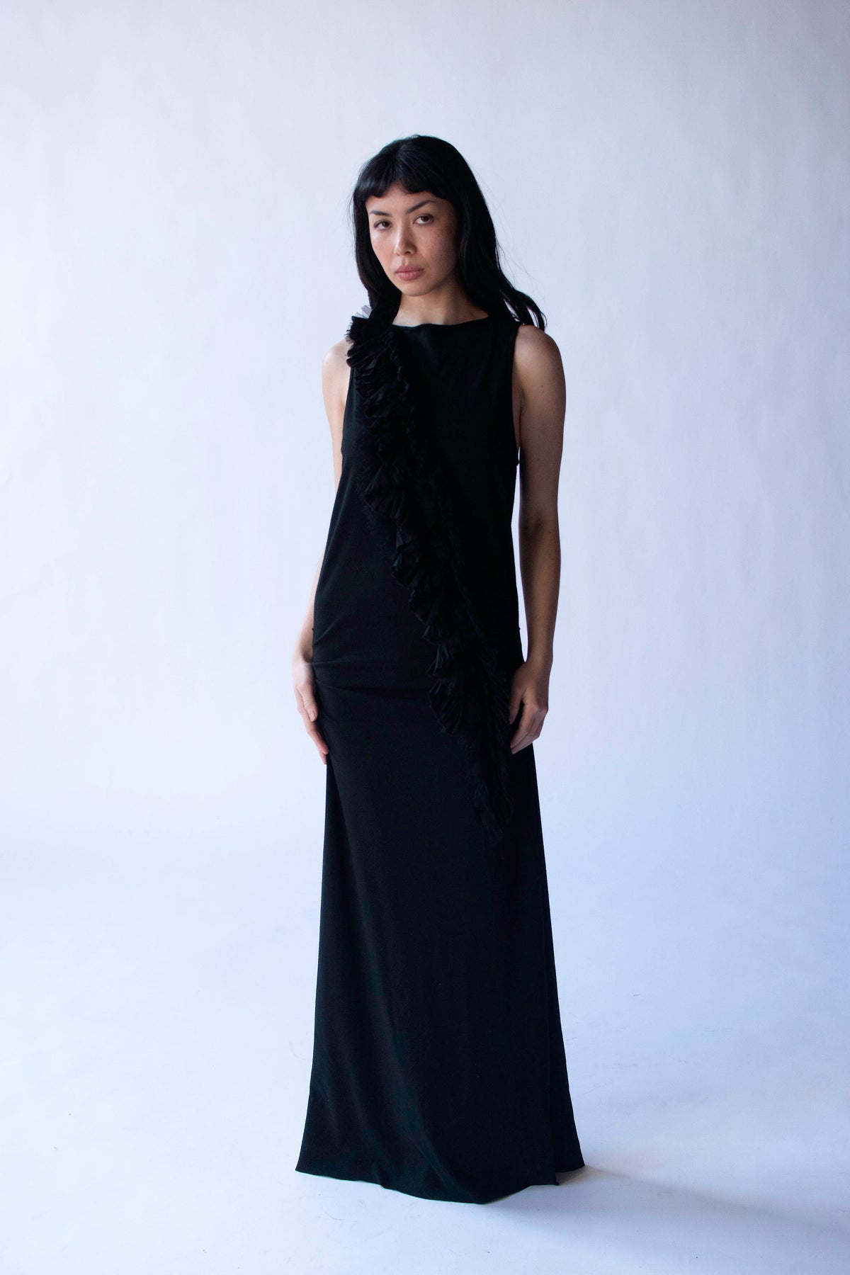 Ruffled Trim Dress | Rozae Nichols