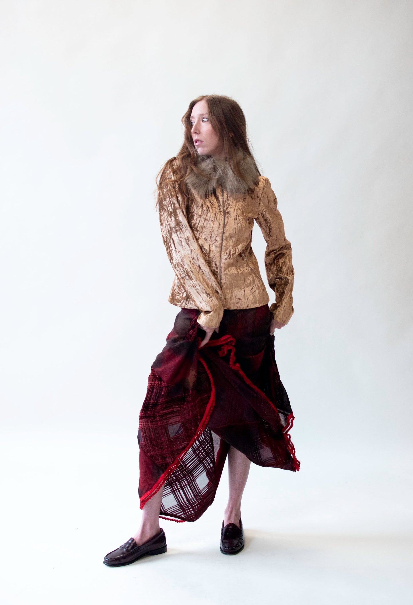 Peacock Print Skirt | | Voyage Invest in the Original