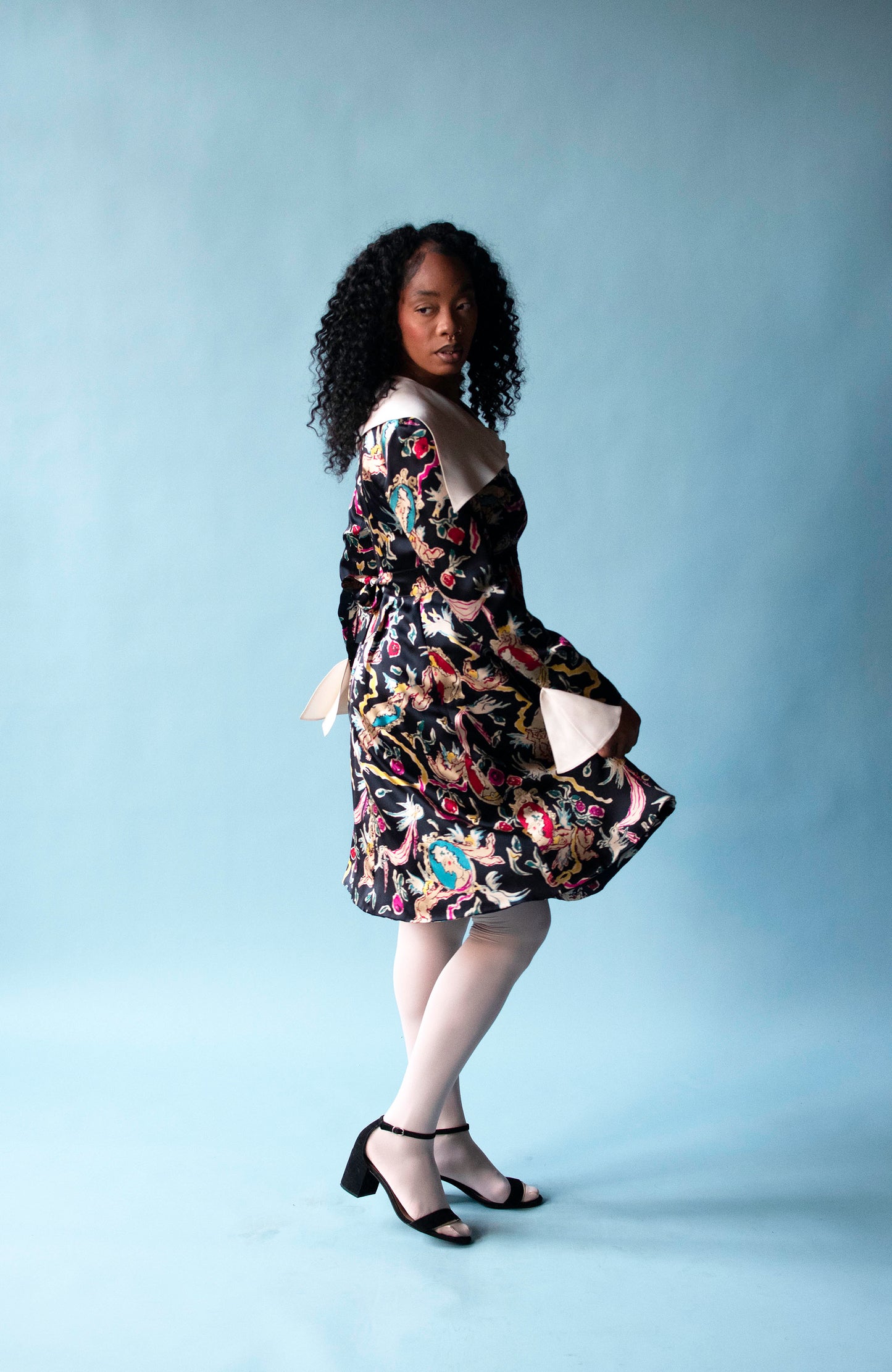 Cherub Print Dress | Christian Laxroix